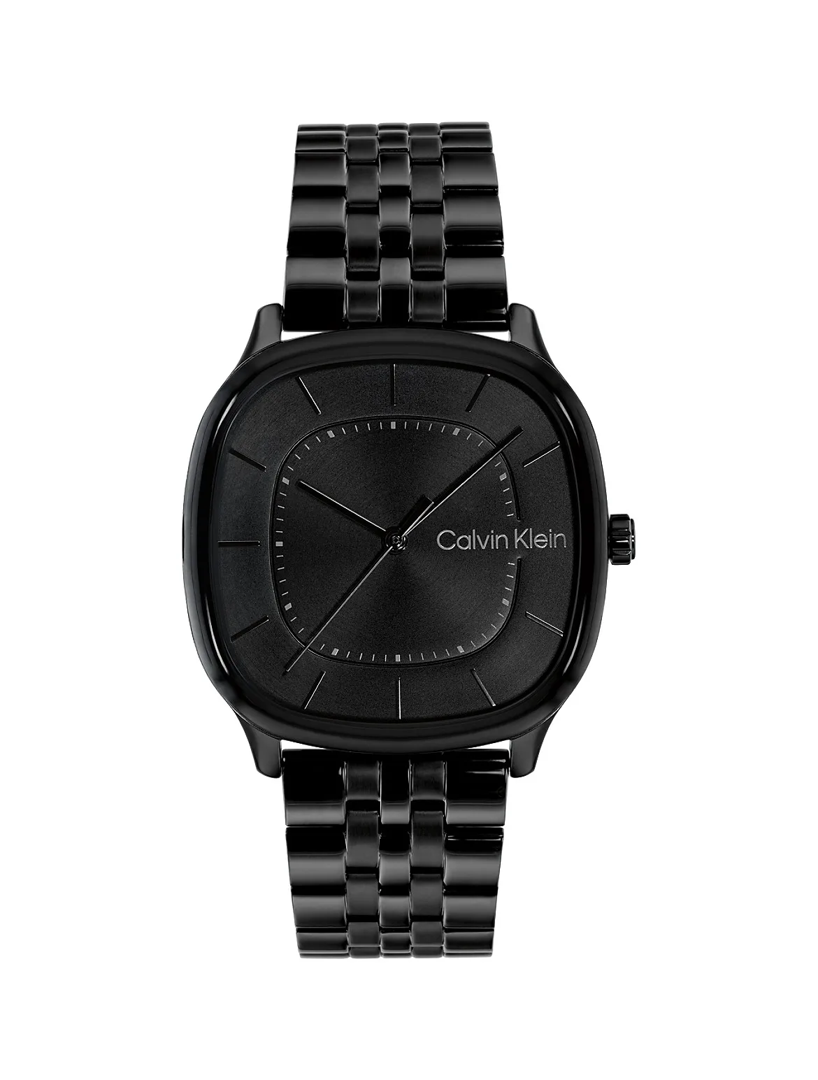 Rounded Case Sunray Dial Watch by Calvin Klein