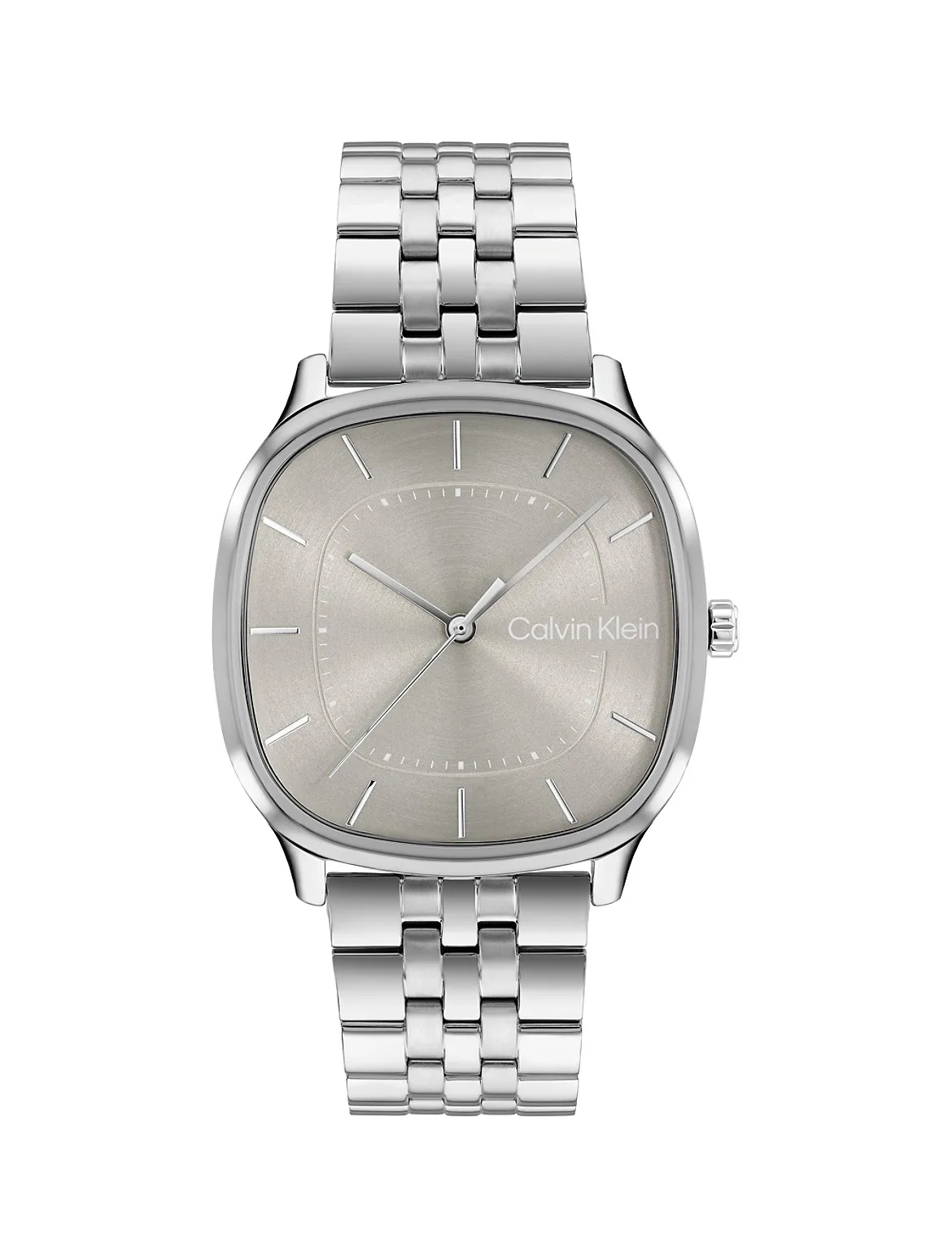 Rounded Case Sunray Dial Watch