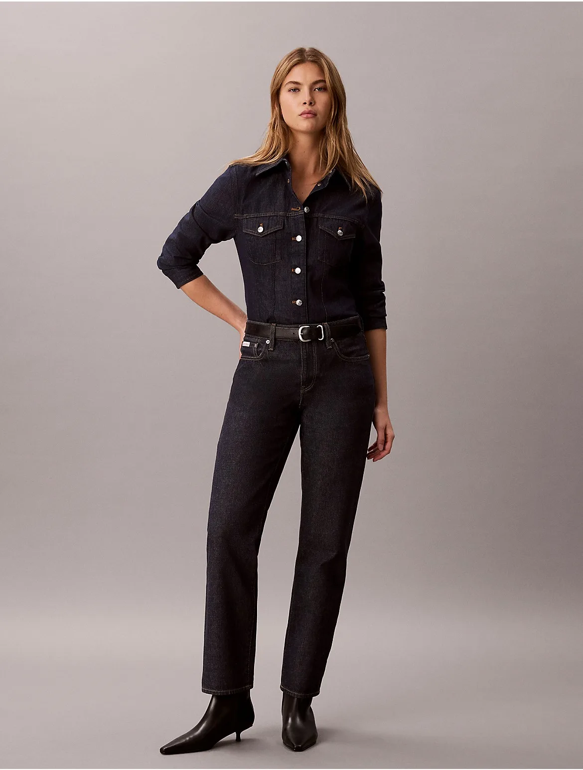 Low Rise Modern Straight Jeans by Calvin Klein Jeans