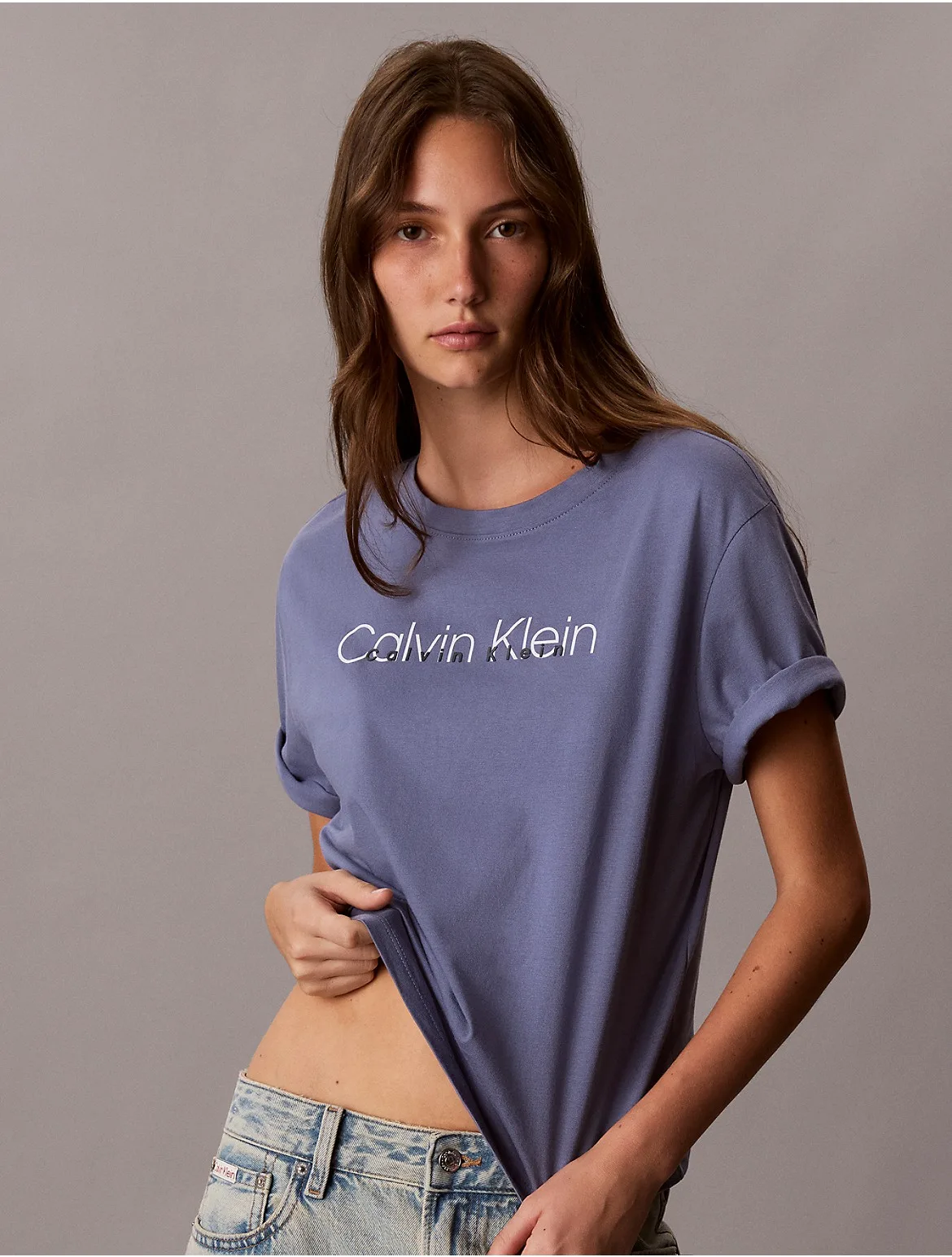 Icon Sport Graphic High Hip Tee by Calvin Klein Sport