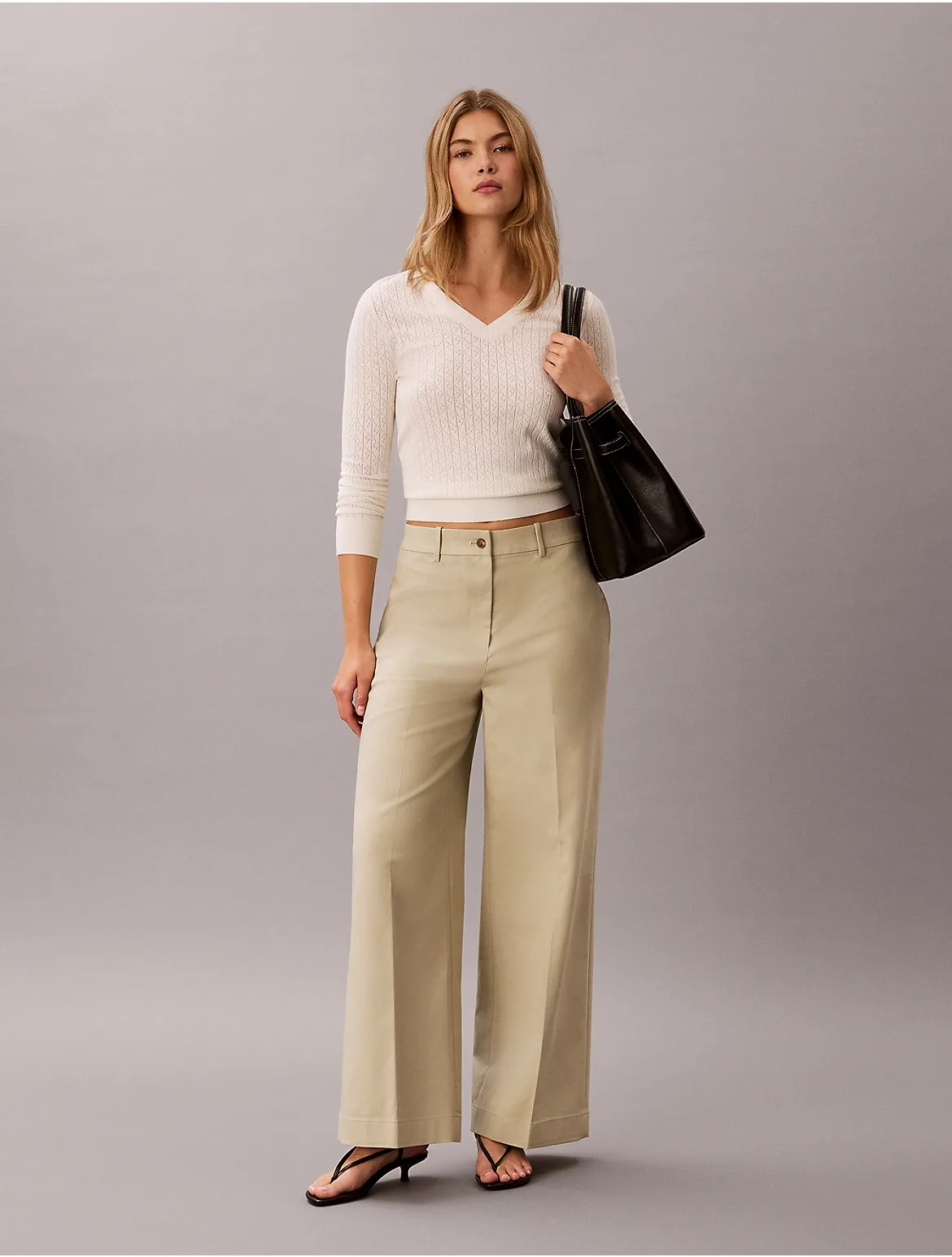 Chino Wide Leg Pants by Calvin Klein Jeans