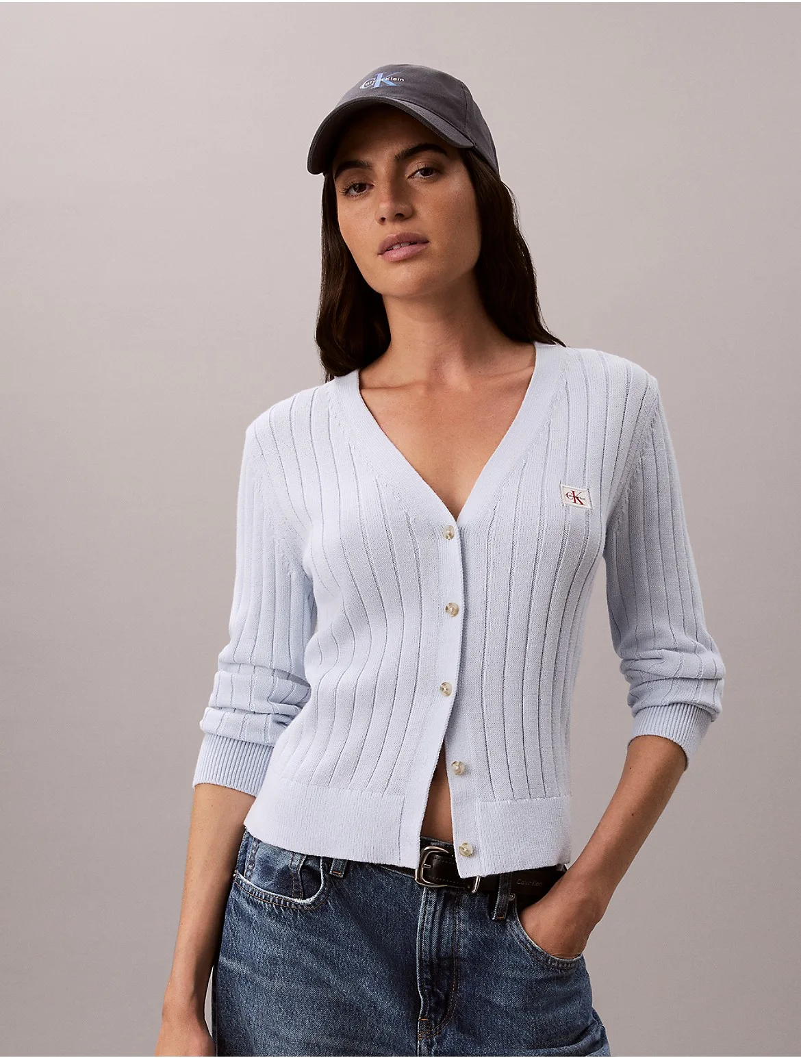 Woven Monologo Cardigan by Calvin Klein Jeans