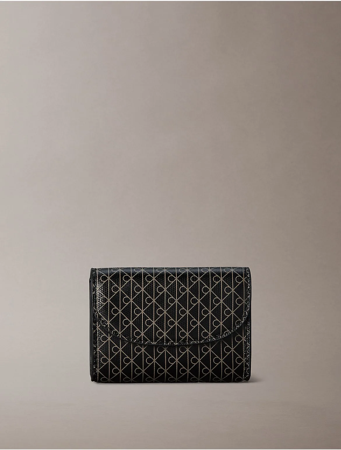 Allover Emblem Logo Coin Wallet by Calvin Klein