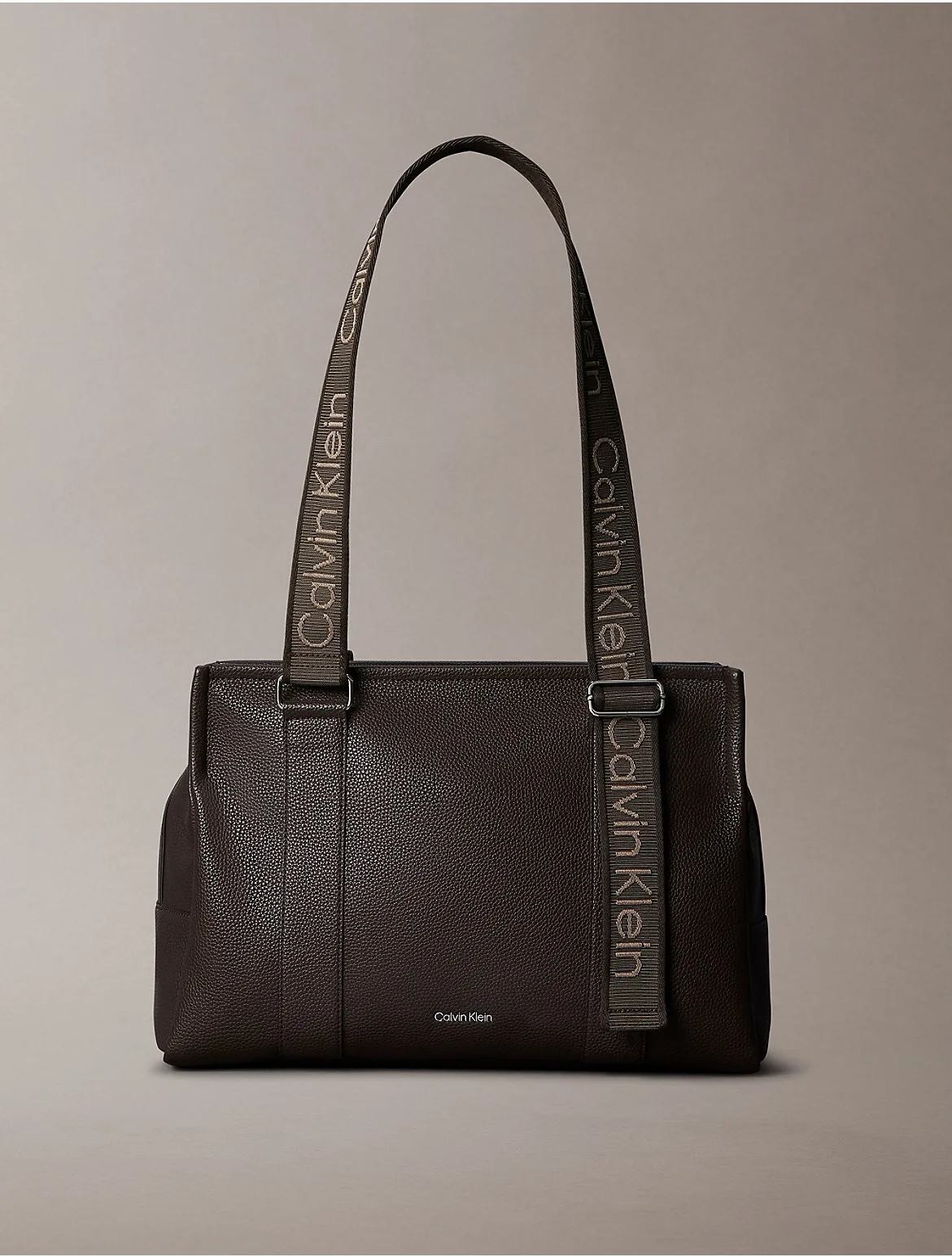Logo Strap Tote Bag by Calvin Klein