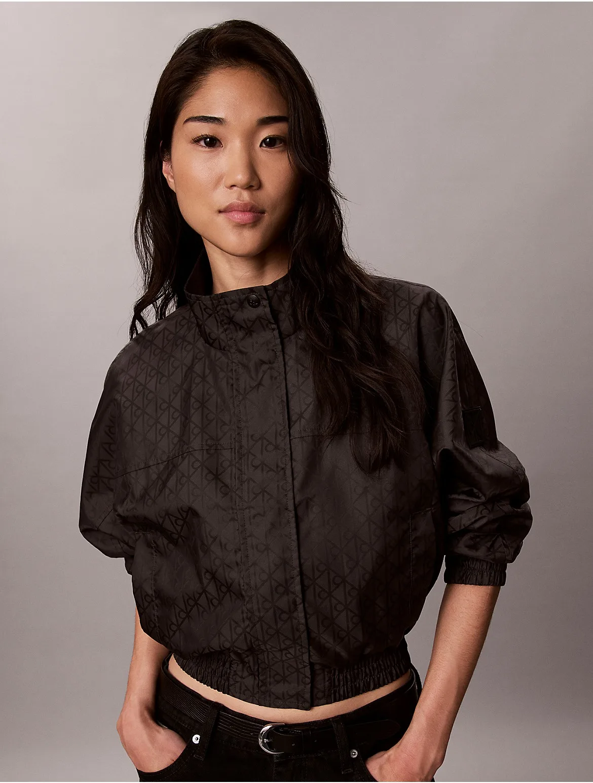 Logo Jacquard Windbreaker by Calvin Klein Jeans