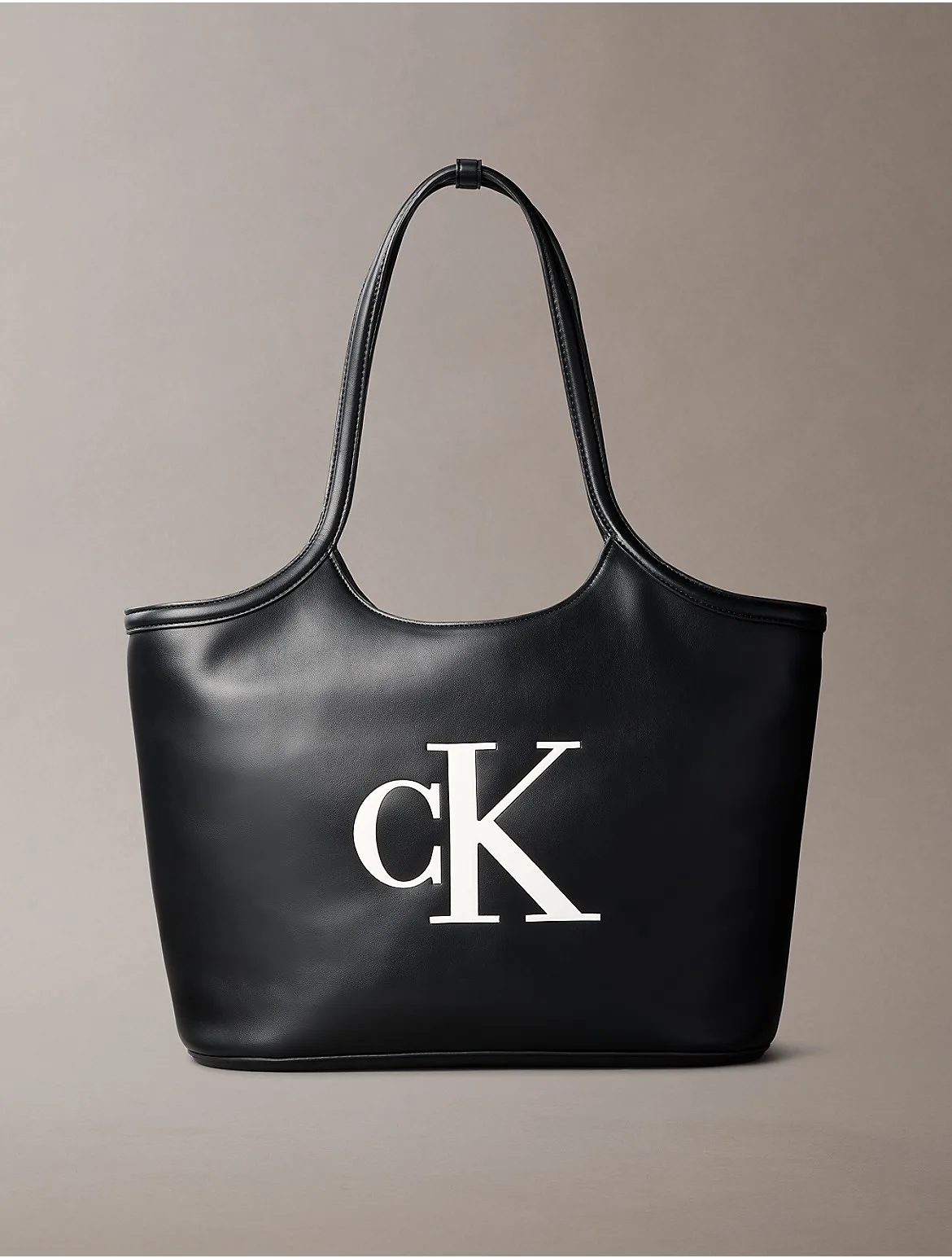 Embossed Monogram Tote Bag by Calvin Klein