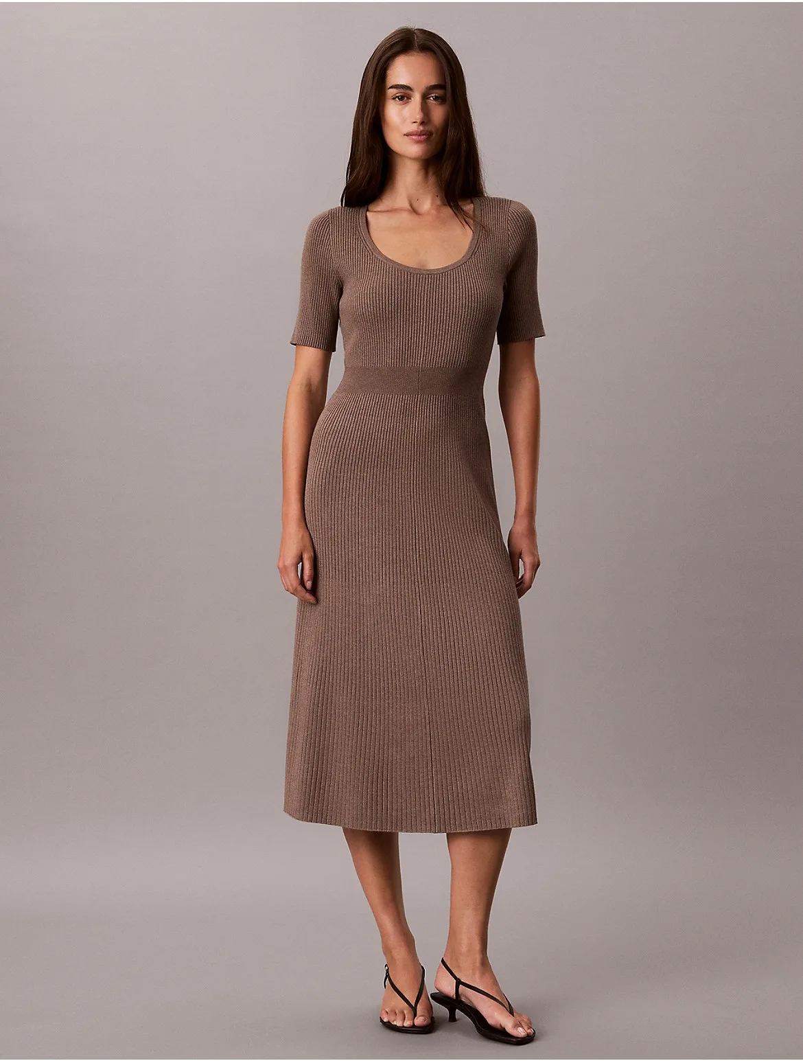 Tech Knit Midi Dress by Calvin Klein