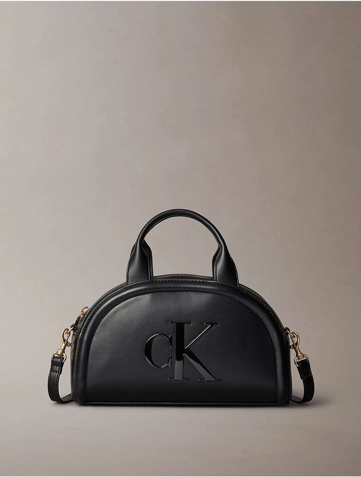 Monogram Mini Dome Bauletto Bag by Calvin Klein