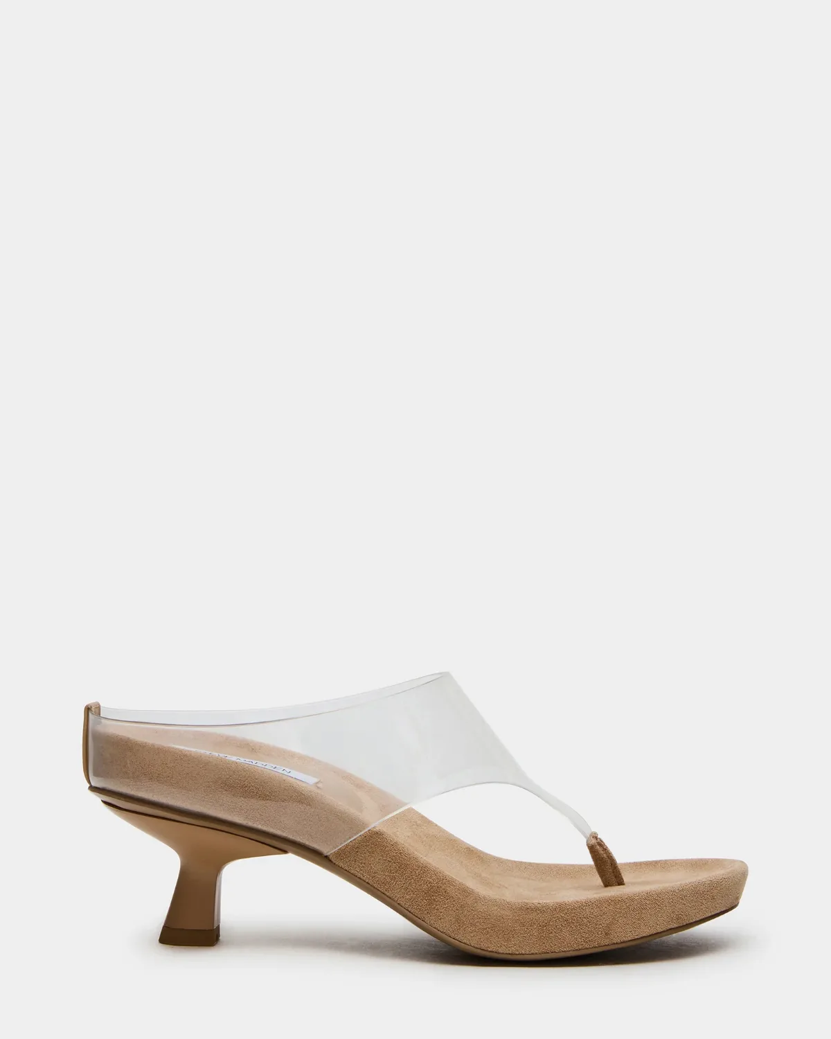 Motion Thong Microsuede Heels by Steve Madden
