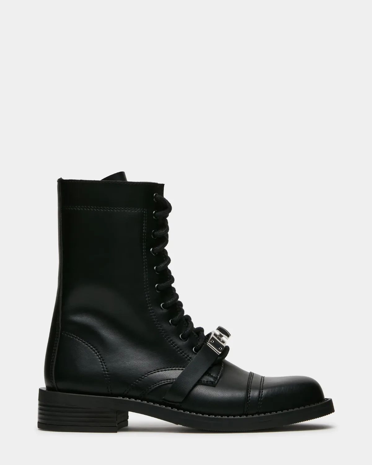 Yuna Lace-Up Booties - Leather by Steve Madden