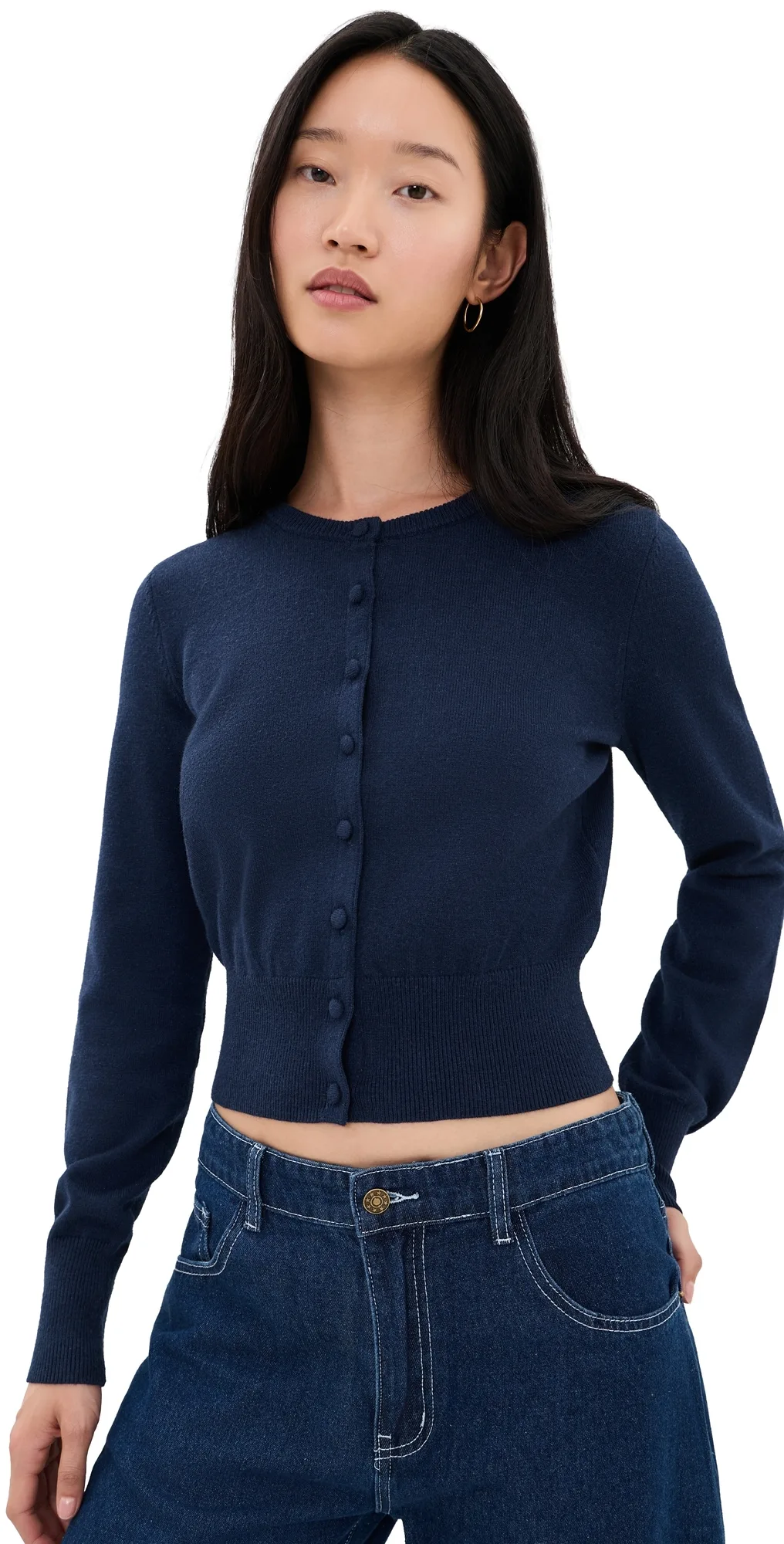 The Fine Knit Cardigan by Good American