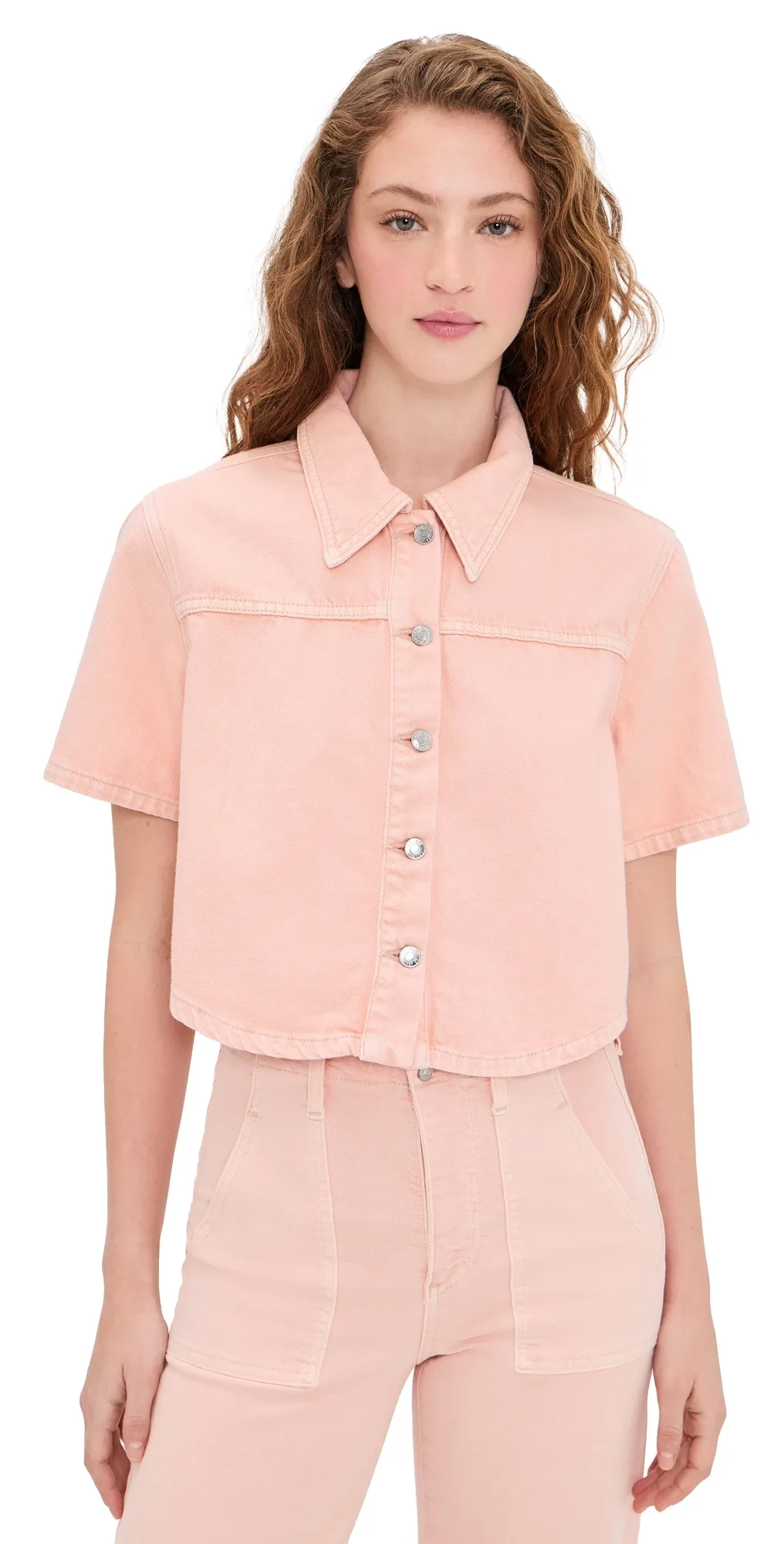 Short Sleeve Swing Shirt by LE JEAN