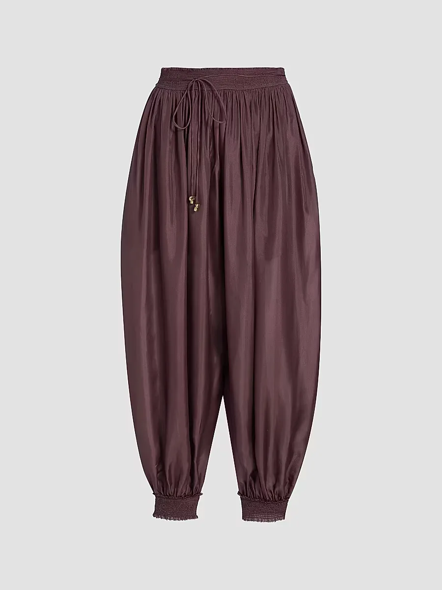 Aster Silk Harem Pants by Zimmermann