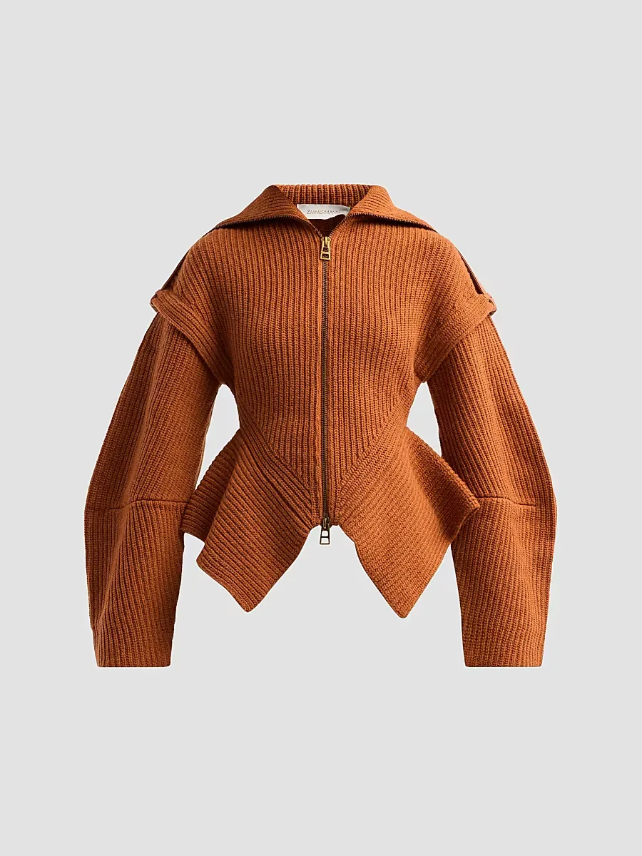 Valiant Utility Wool-Blend Cardigan by Zimmermann