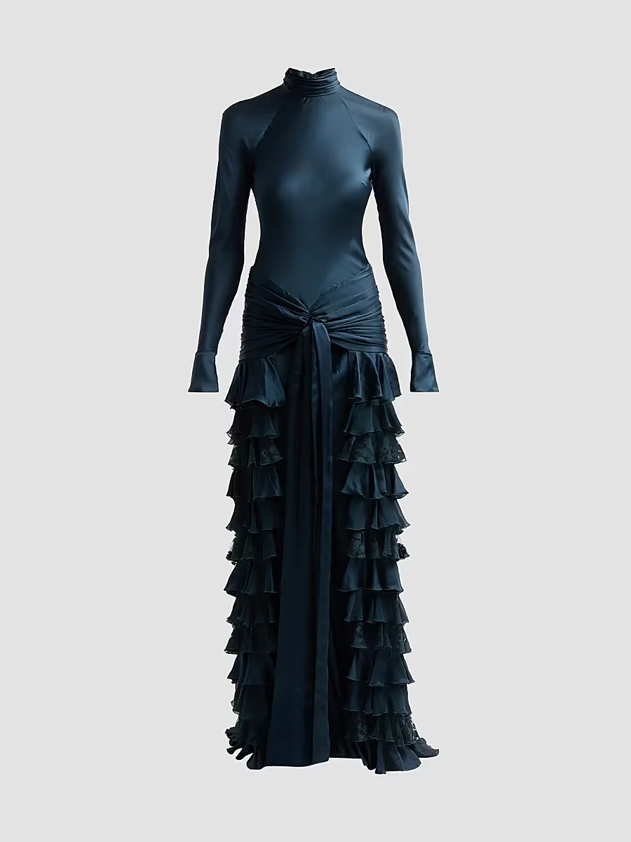 Valiant Silk Ruffle Maxi Dress by Zimmermann