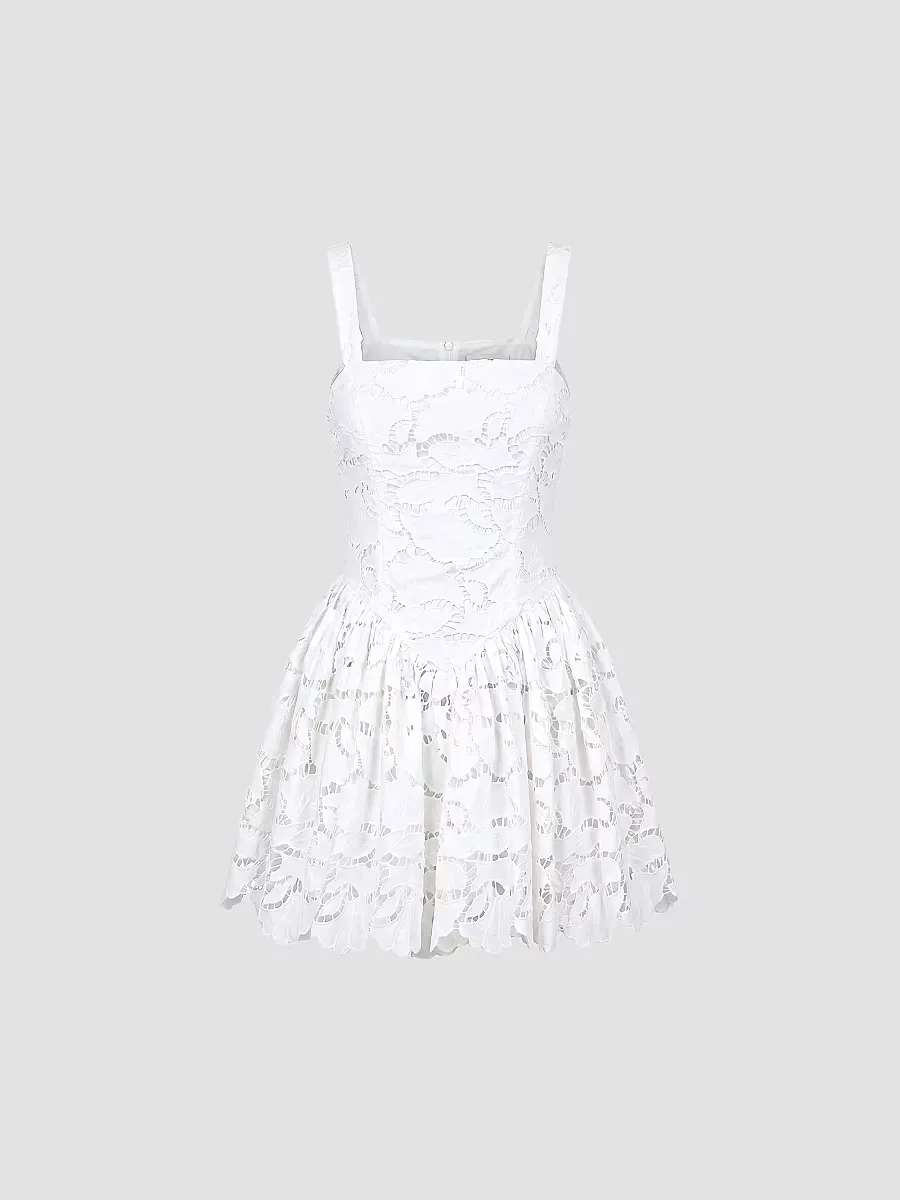 Vittoria Broderie Lace Minidress