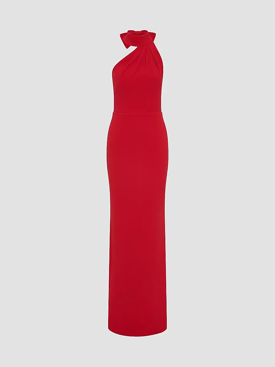 Raziel Crepe Column Gown by Rebecca Vallance
