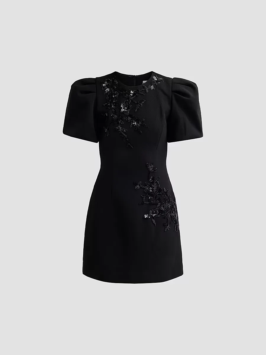 Livia Puff-Sleeve Mini Dress