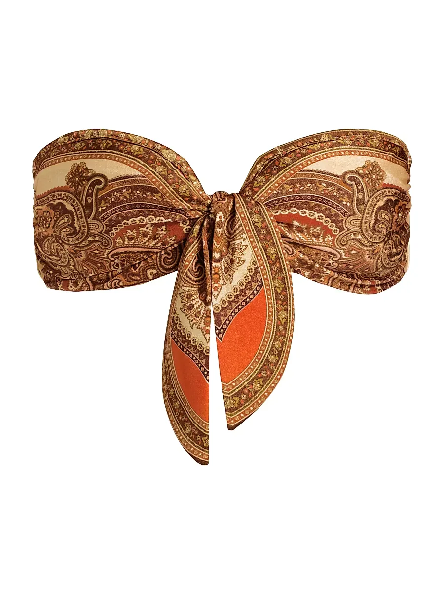 Mahon Scarf Tie Bikini Top by Zimmermann