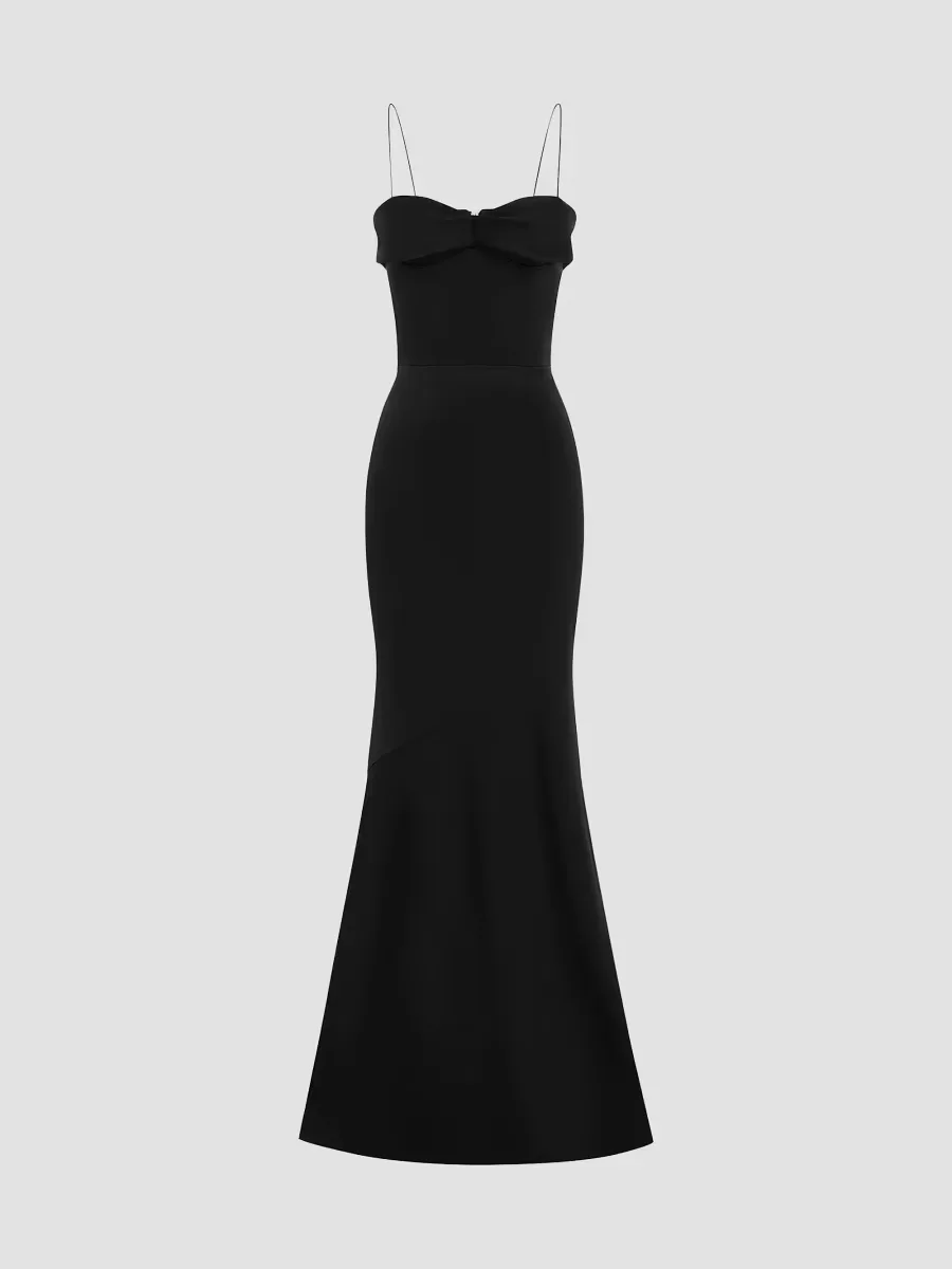 Draped Satin Crêpe Gown by Alex Perry