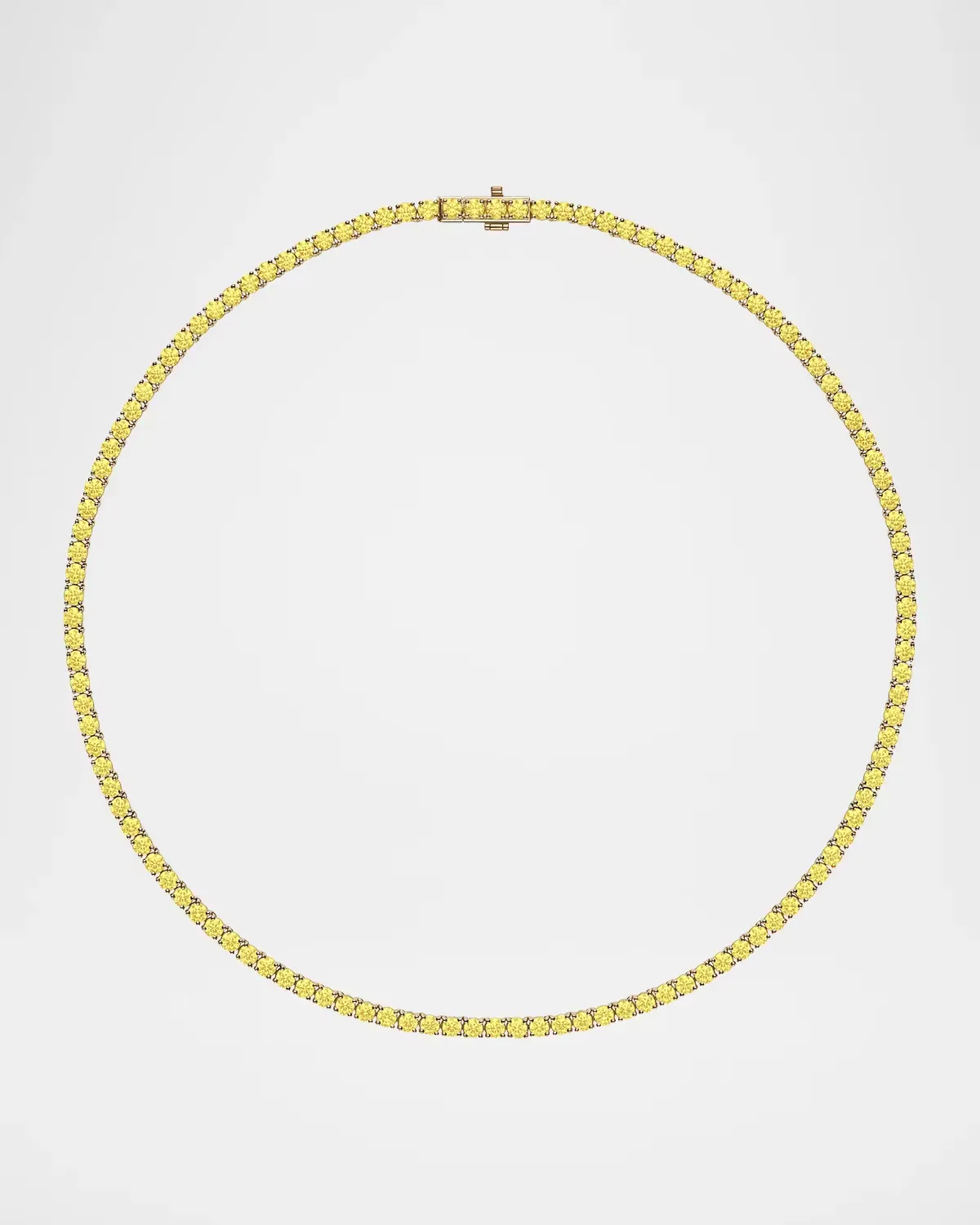 Lenox Yellow Sapphire Tennis Necklace by Melissa Kaye