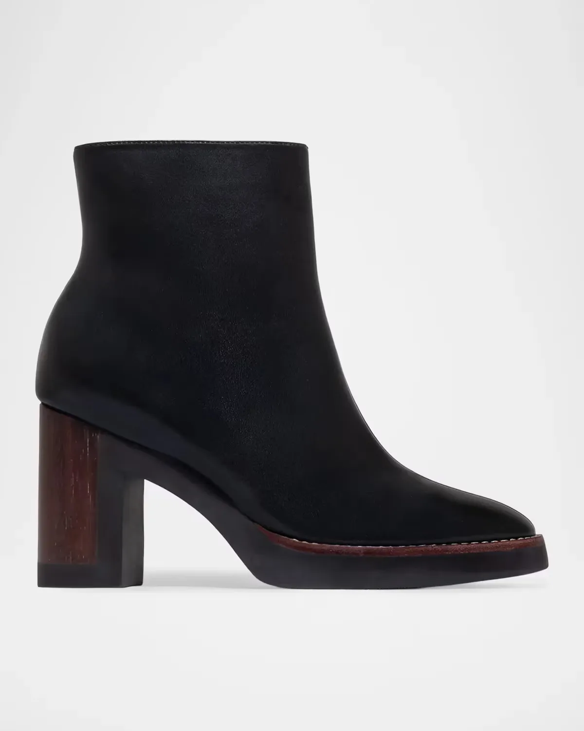 95mm Nara Leather Ankle Boots by Bernardo