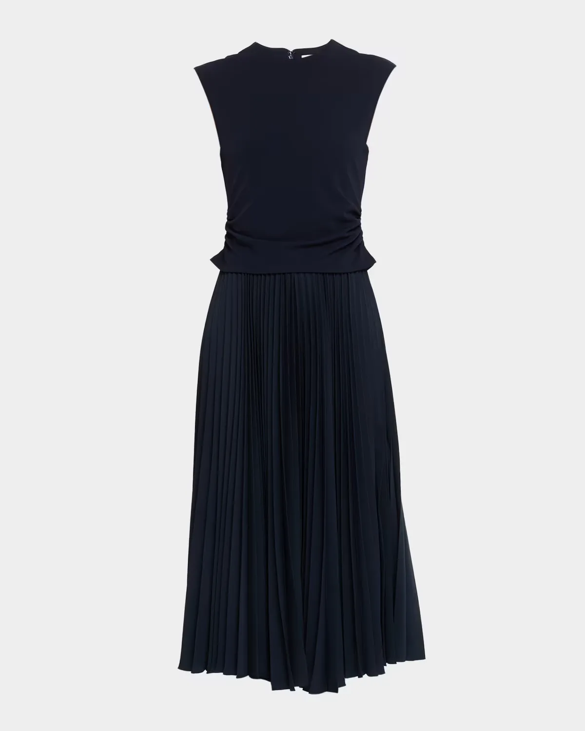 Carly Sleeveless Pleated Midi Dress