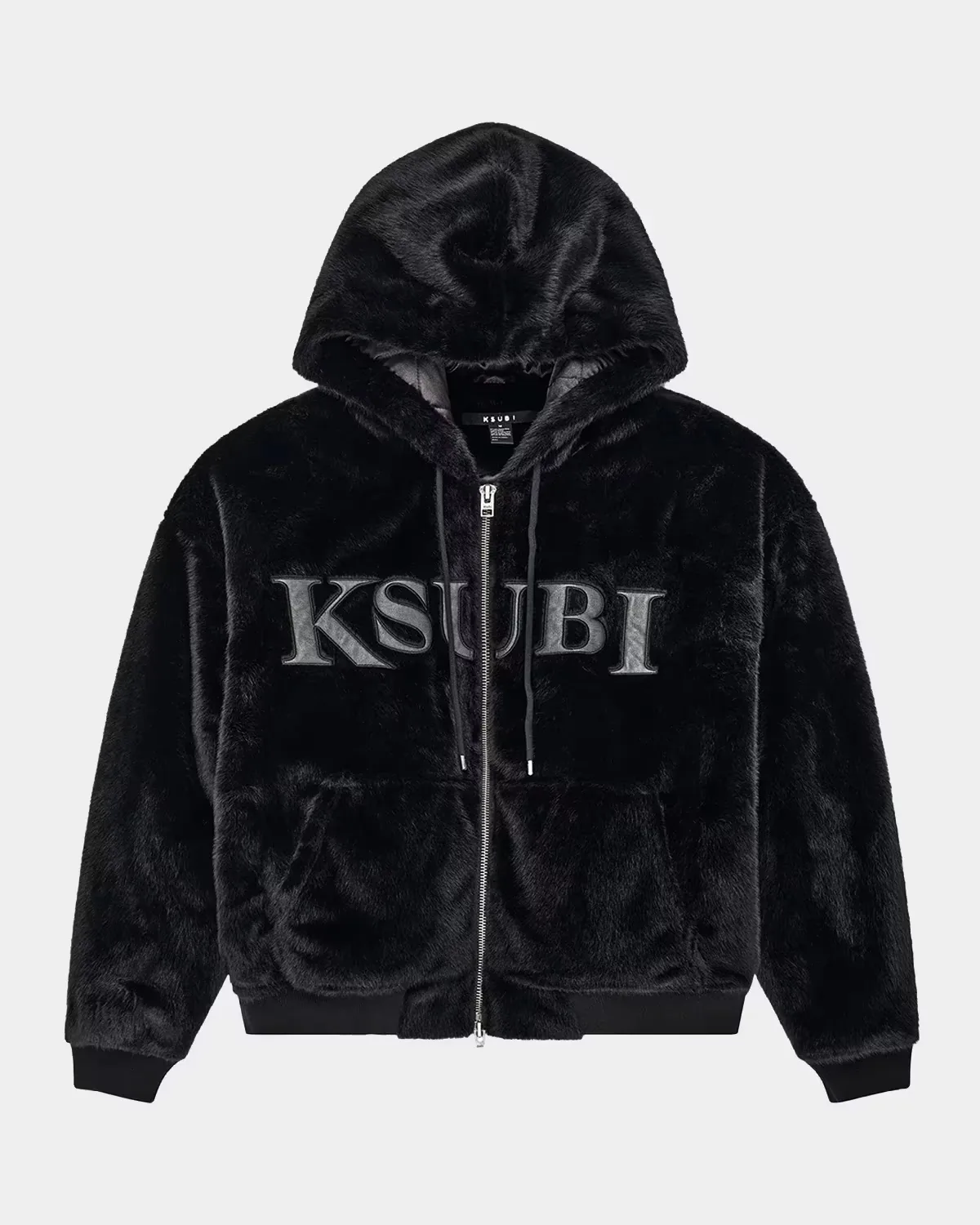 Walkout Logo Faux-Fur Hooded Jacket by Ksubi