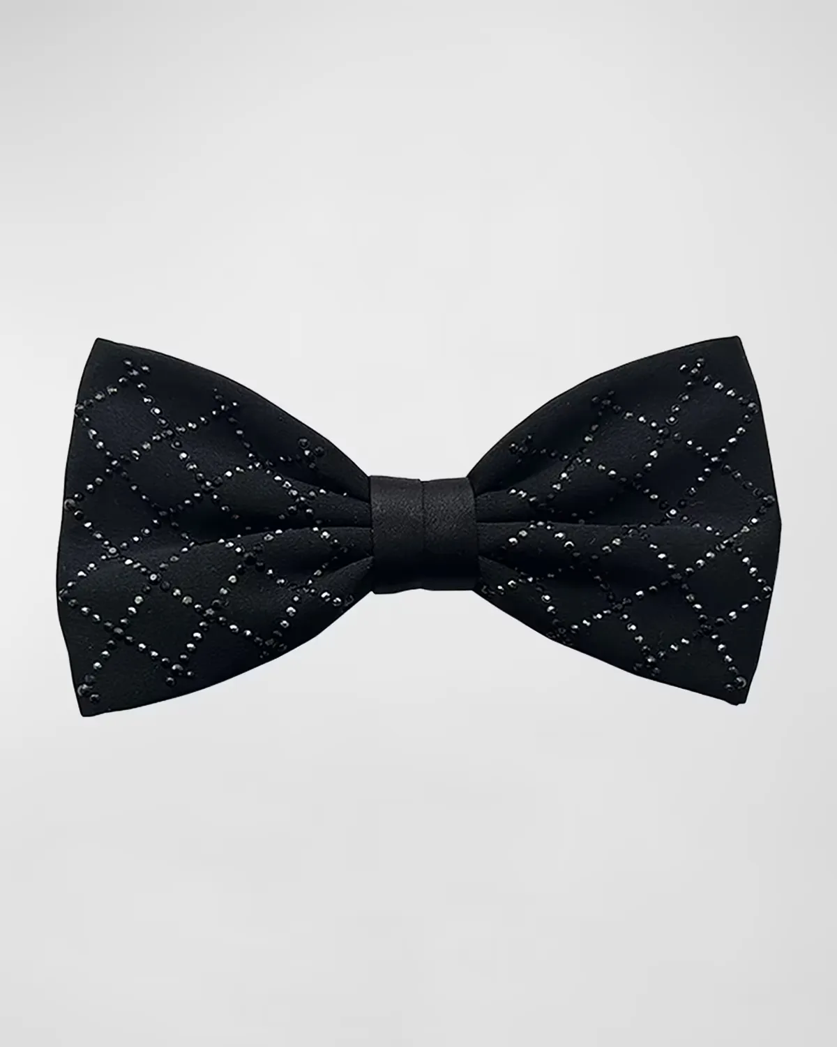 Silk Crystal-Grid Bow Tie by Stefano Ricci