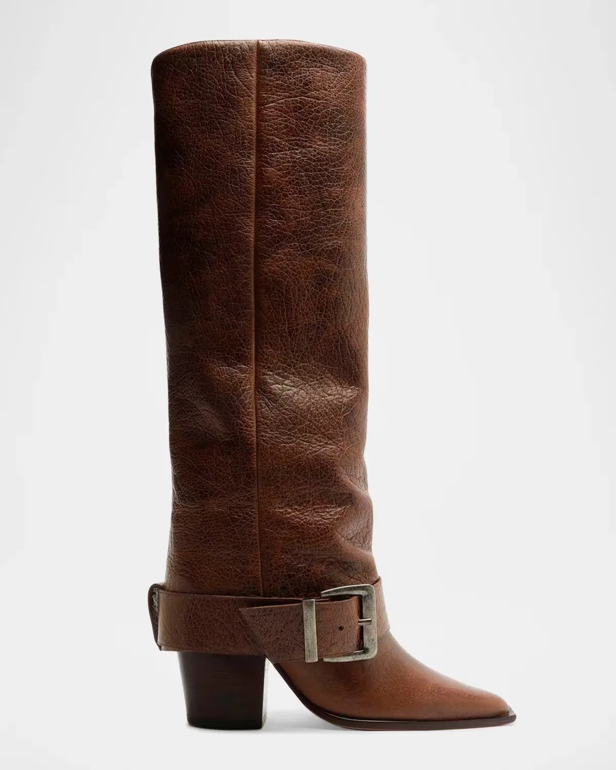 85mm Parker Leather Knee-High Boots by Schutz