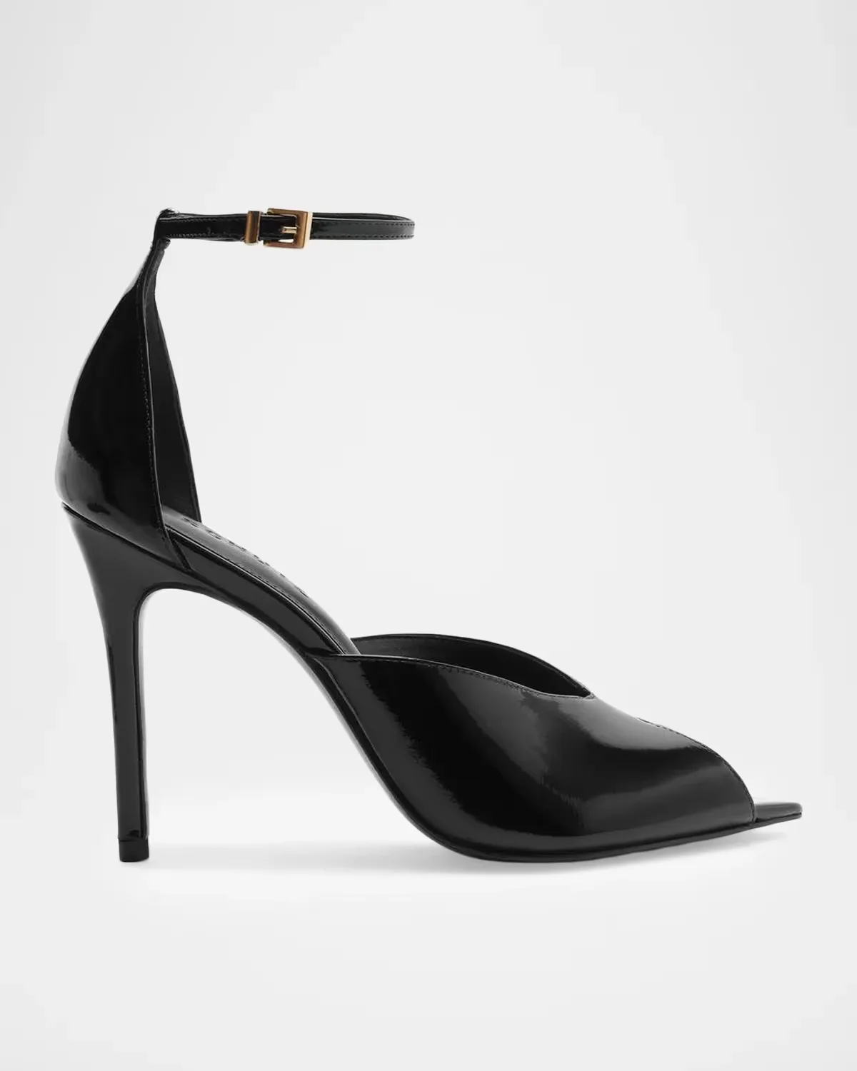 Ingrid 100MM Patent Leather D'Orsay Sandals