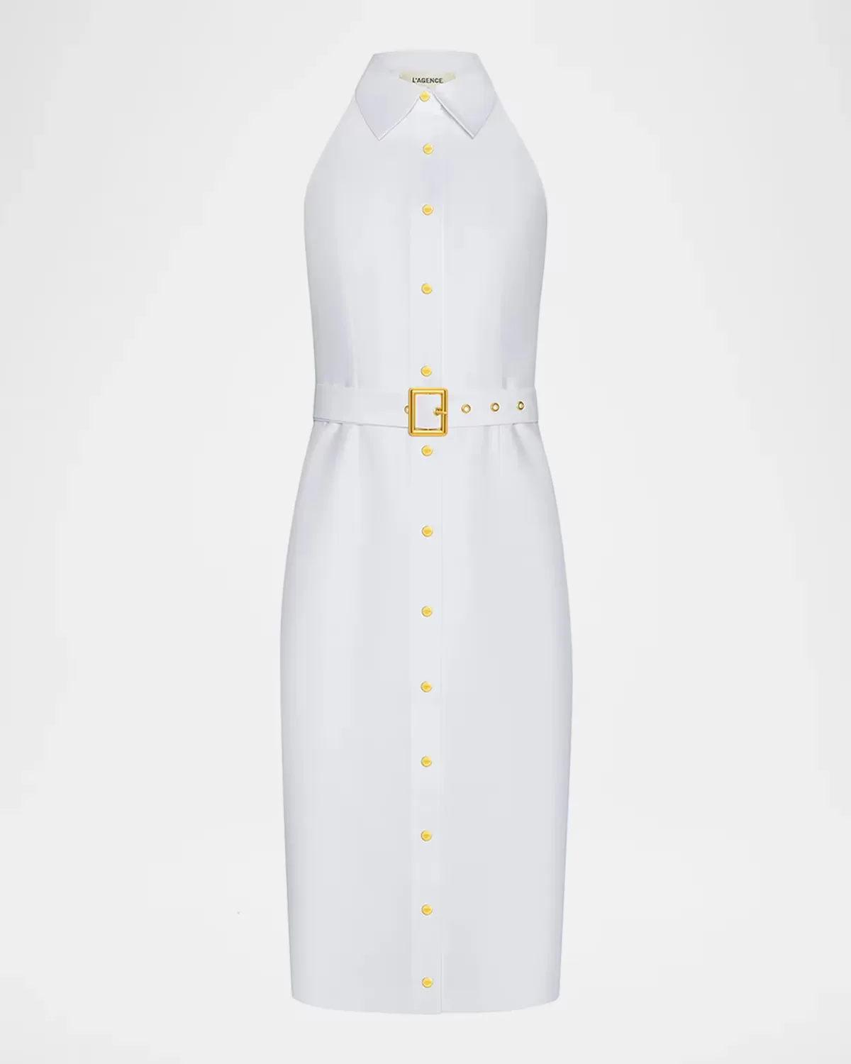 Lisette Sleeveless Buttoned Shirtdress by L & apos;AGENCE