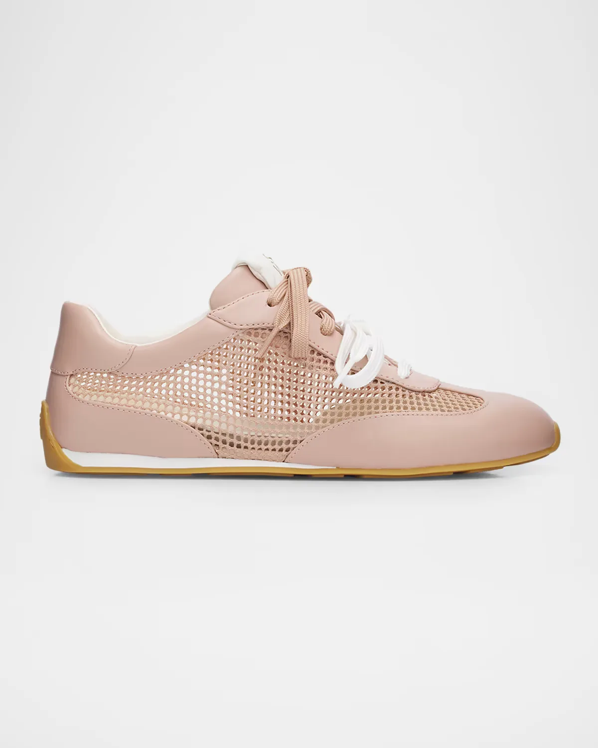 Bond Mesh and Leather Low-Top Sneakers by Stuart Weitzman