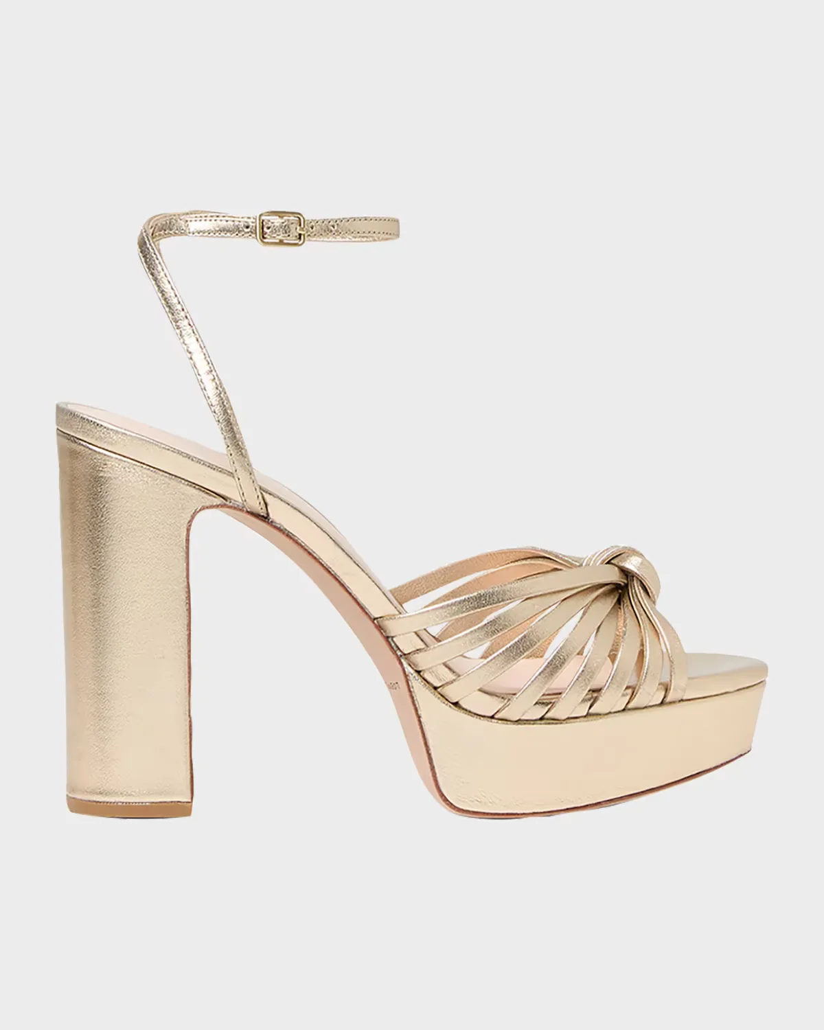 Rivka Metallic Knot Platform Sandals