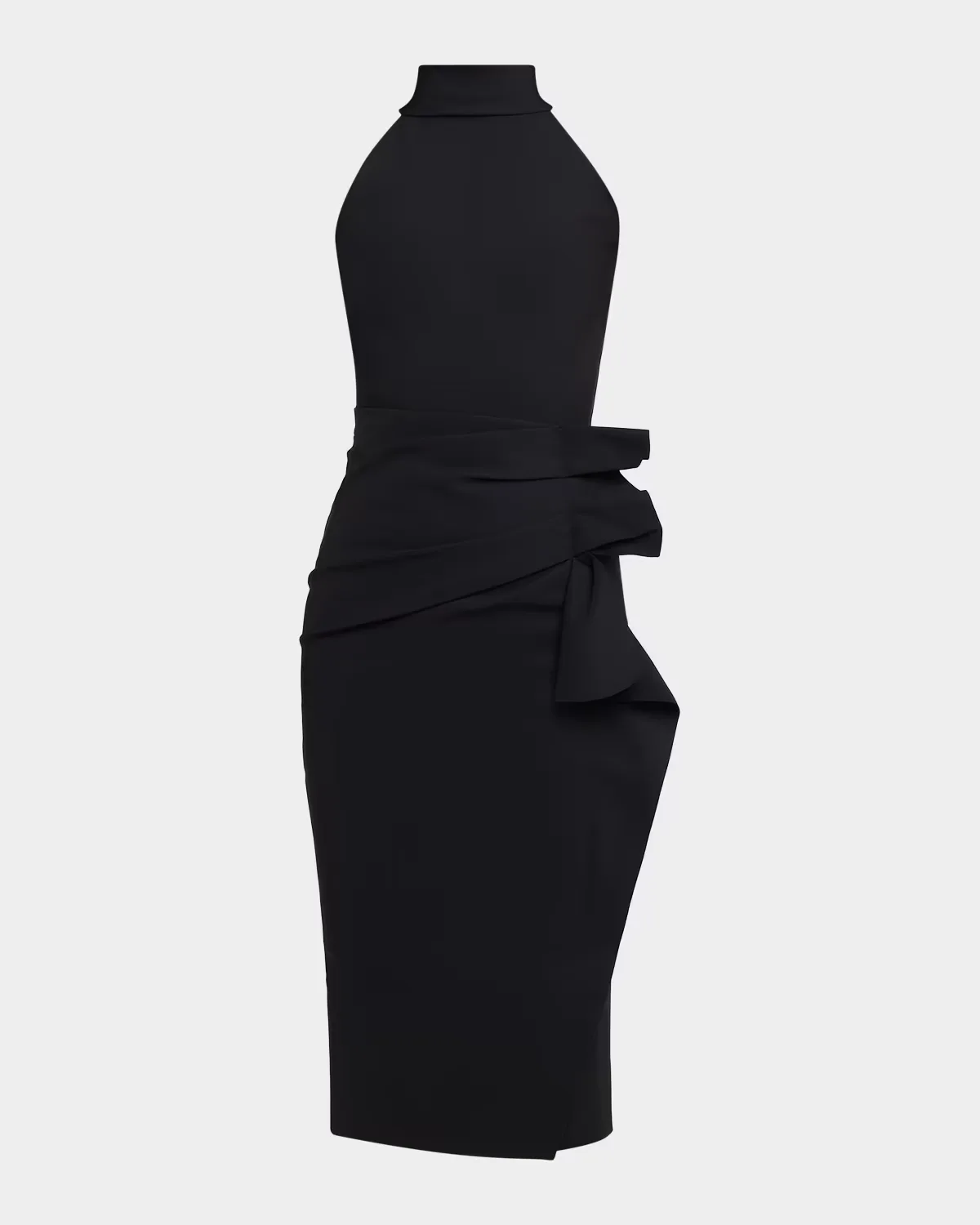 Sleeveless Halter Ruched Dress by Chiara Boni La Petite Robe