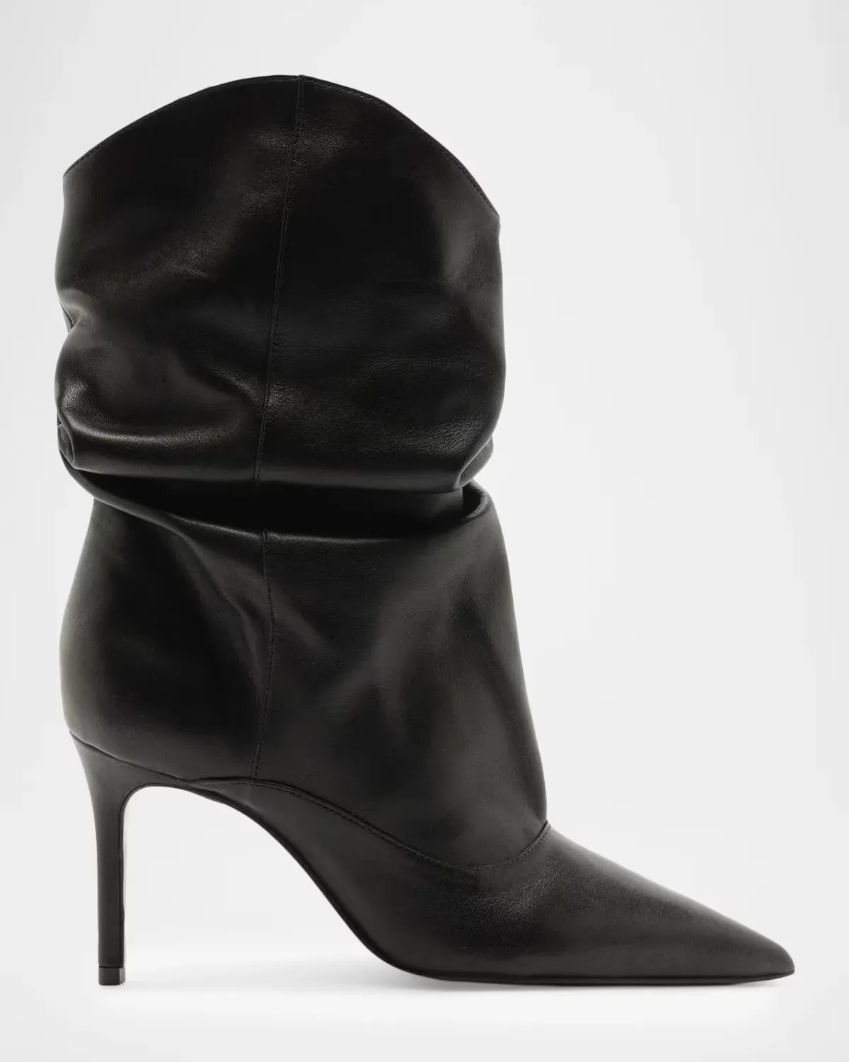 85mm Maryana Leather Slouch Ankle Booties by Schutz