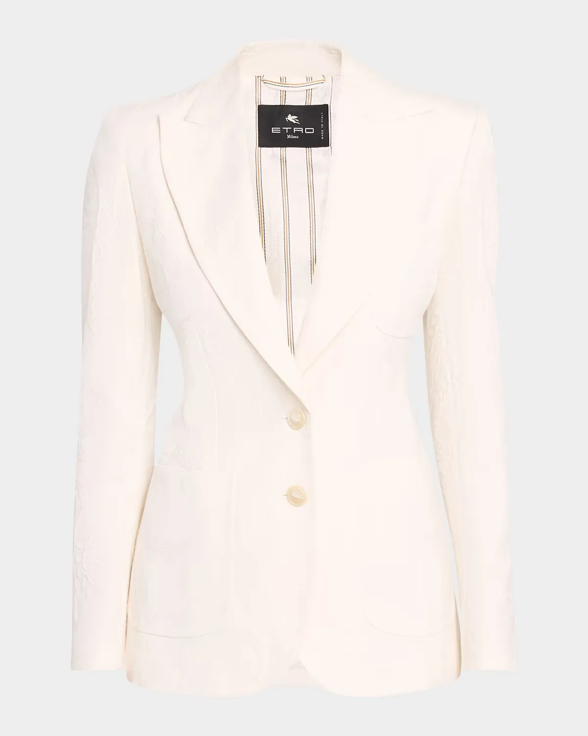 Paisley Jacquard Single-Breasted Jacket by Etro