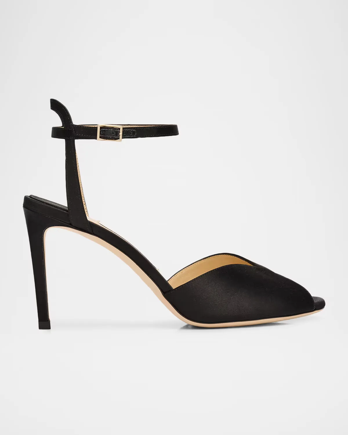 Sacora 85 Satin Ankle-Strap Sandals by Jimmy Choo