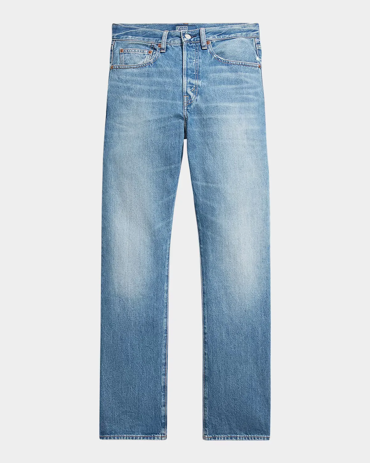 High-Rise Relaxed Straight Jeans by Polo Ralph Lauren