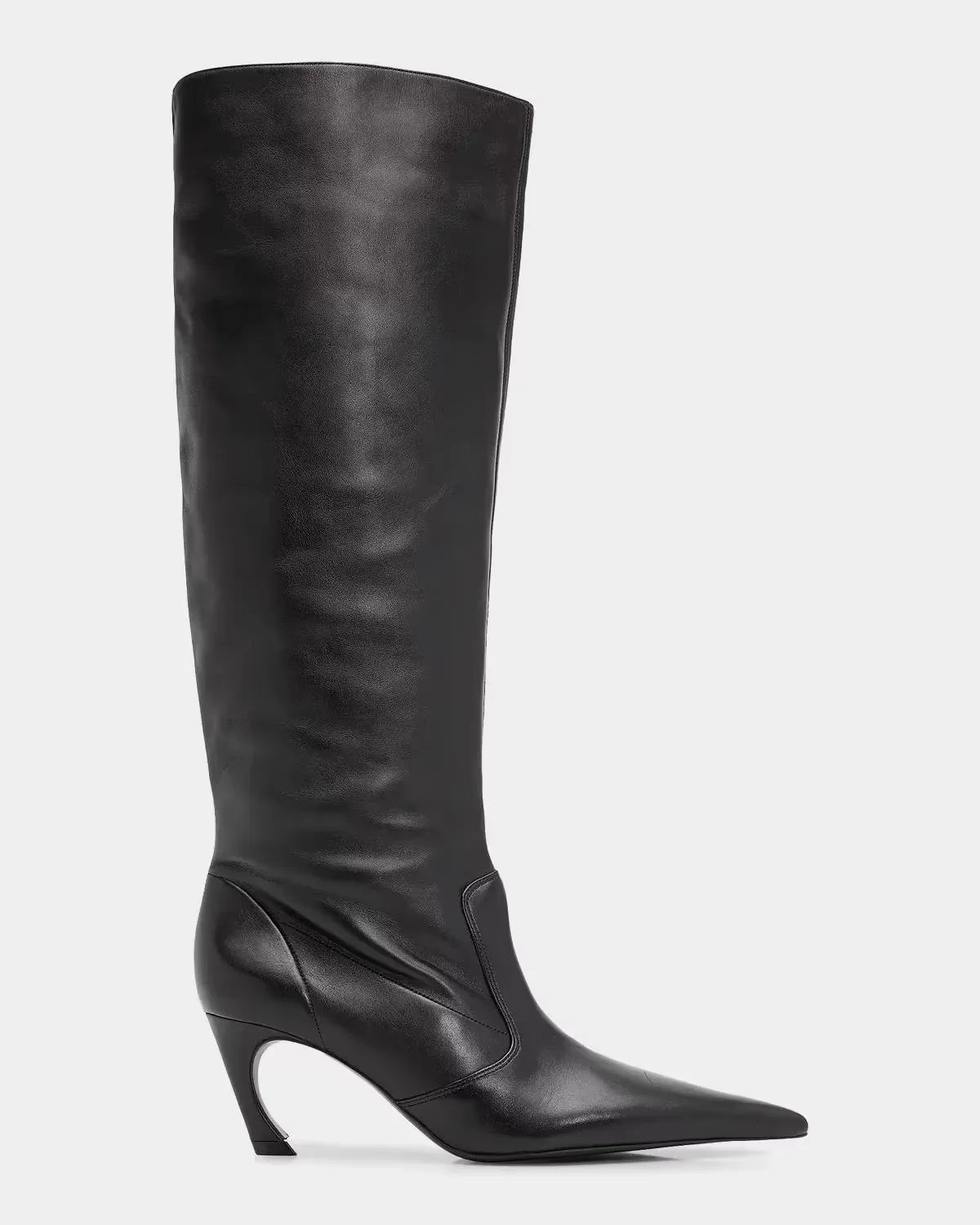 75mm Lexi Leather Knee-High Boots by Schutz