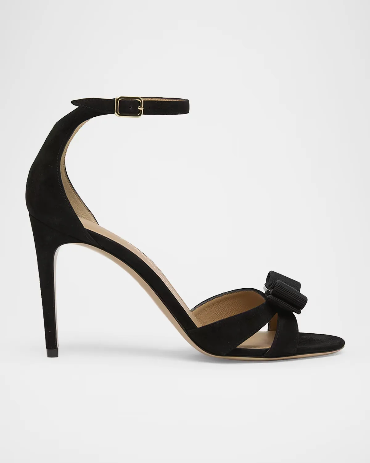 95mm Roxy Suede Bow Pumps by FERRAGAMO