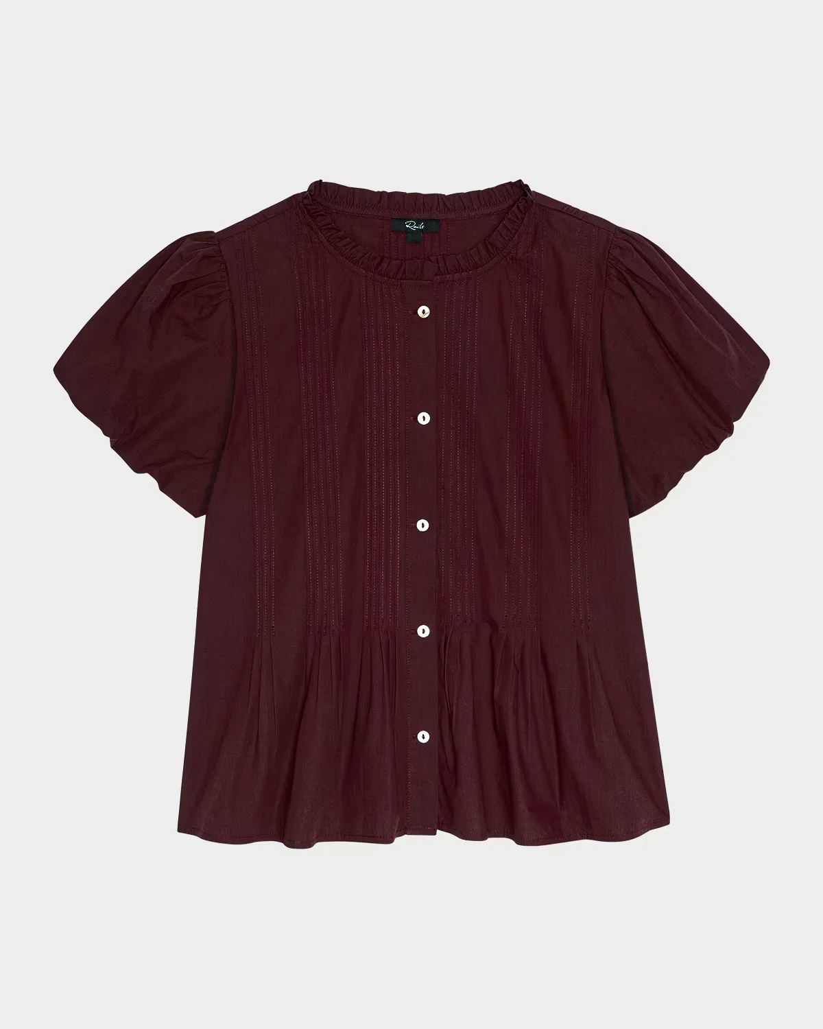 Pepper Cotton Poplin Puff-Sleeve Shirt by Rails