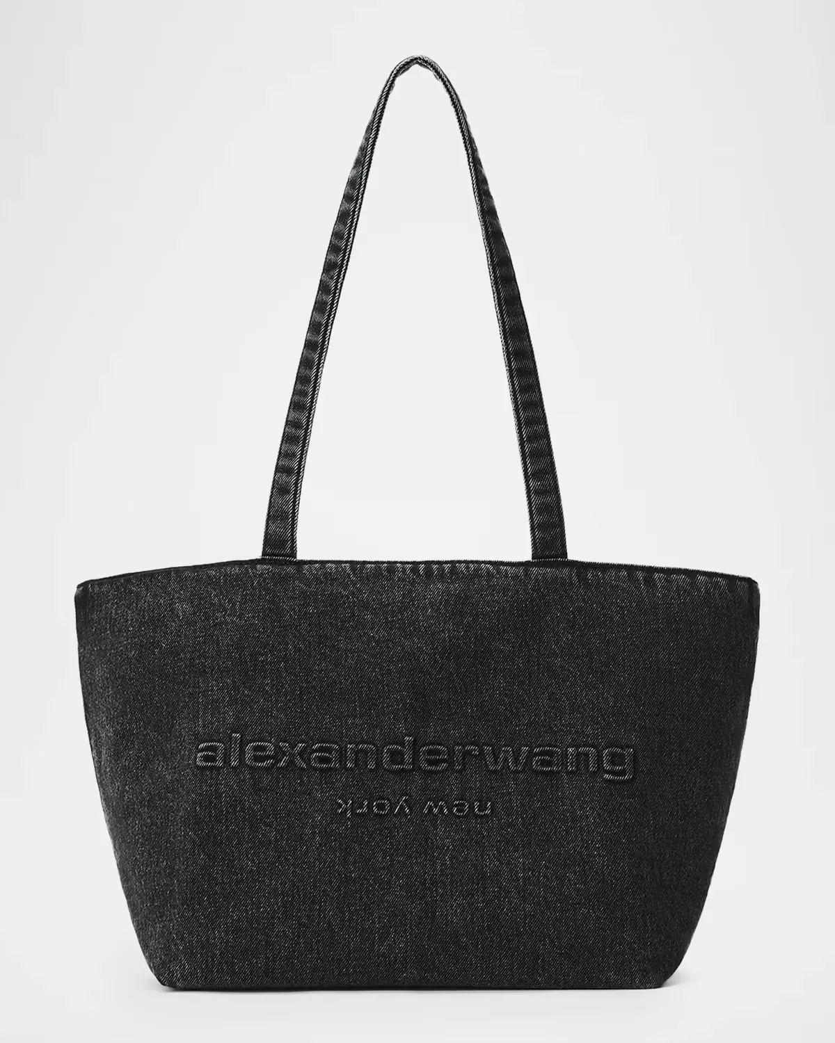 Punch Medium Denim Tote Bag by Alexander Wang