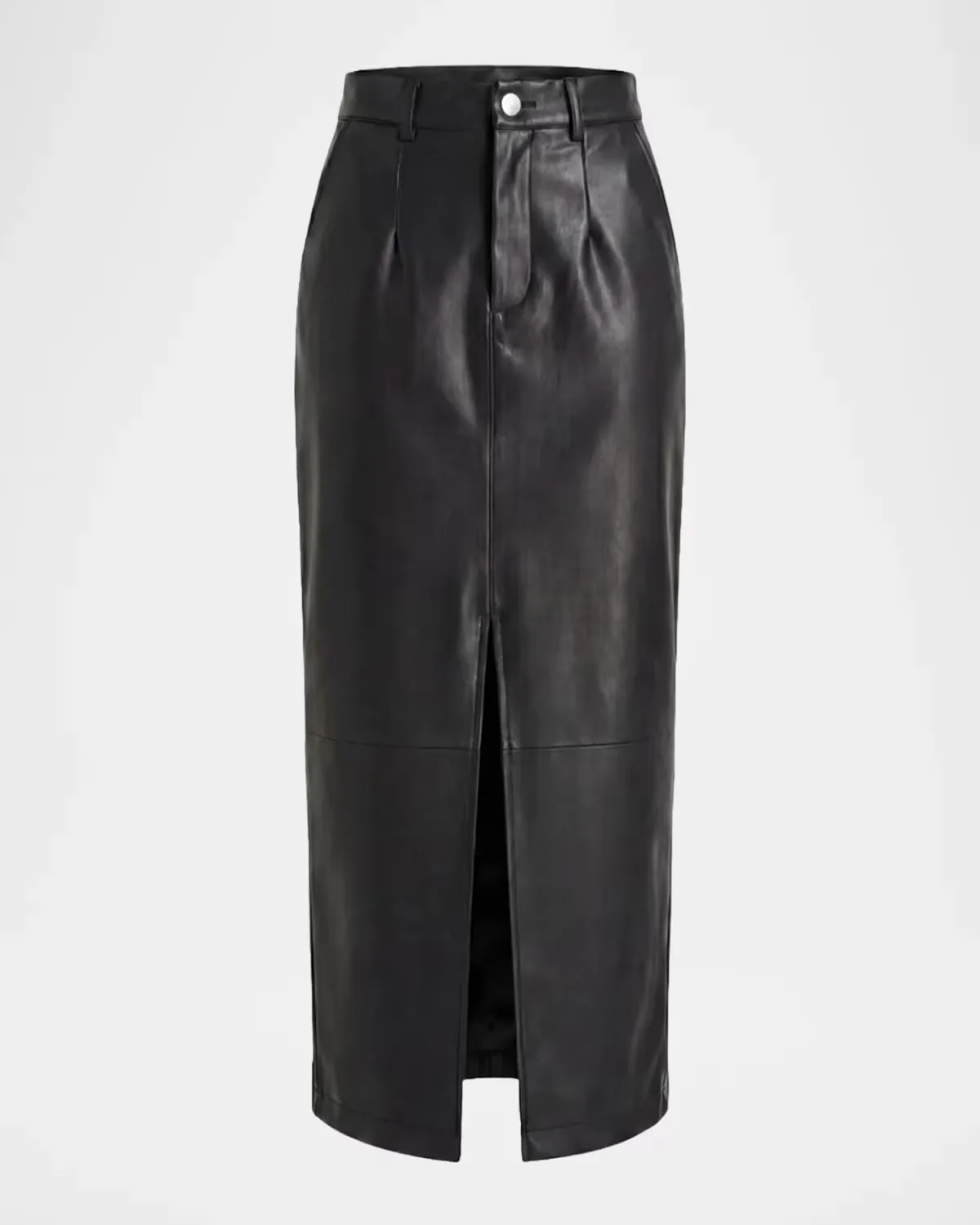 Meg Faux Leather Midi Skirt by Toccin
