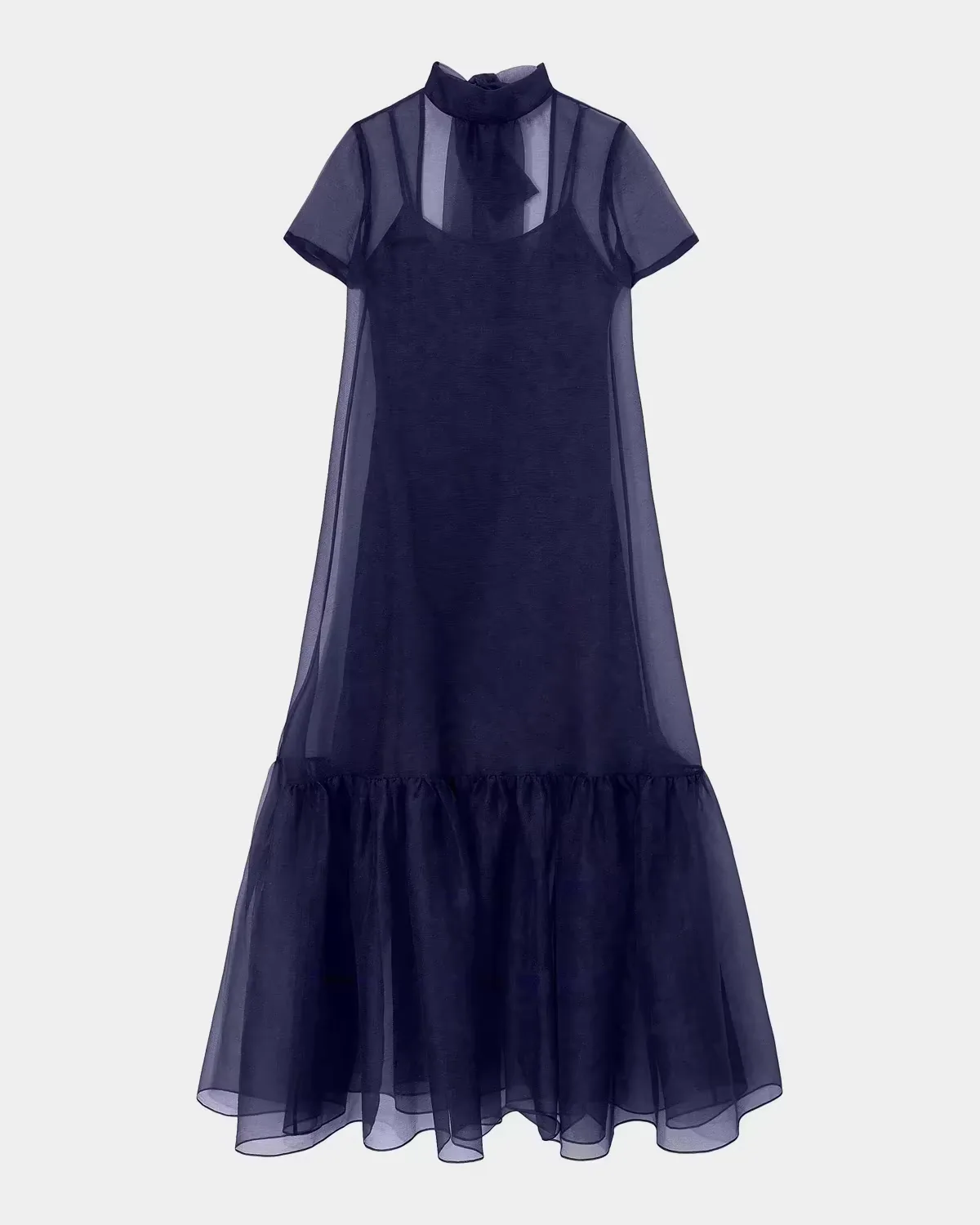 Calluna Bow-Back Organza Gown by STAUD