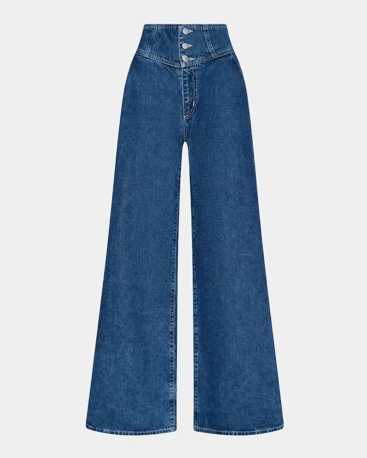 Sonja Corseted Wide-Leg Jeans by L & apos;AGENCE