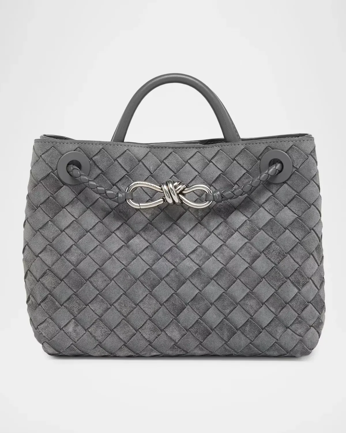 Andiamo Suede Top-Handle Bag by Bottega Veneta