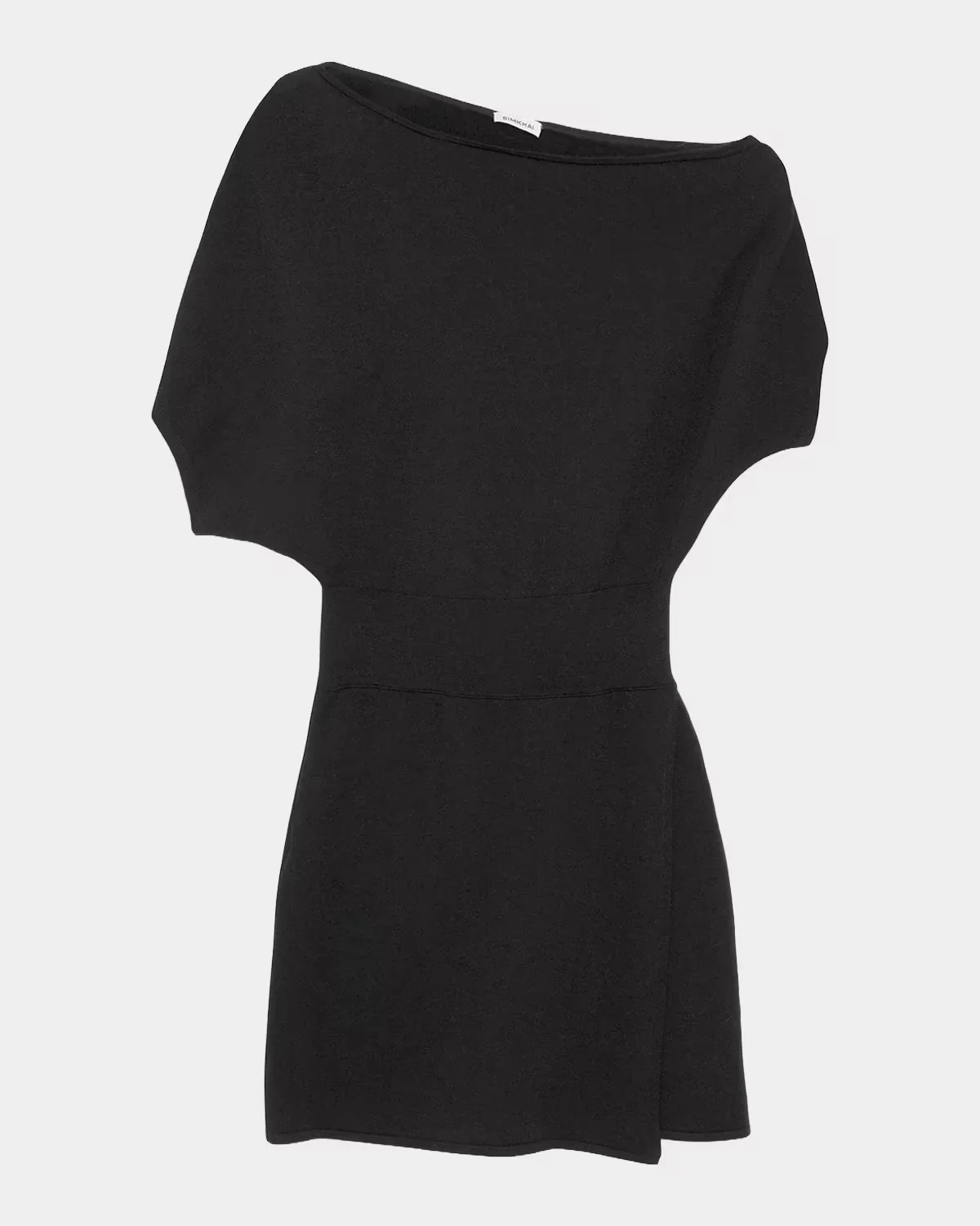 Shania Faux-Wrap Wool-Blend Mini Dress by SIMKHAI