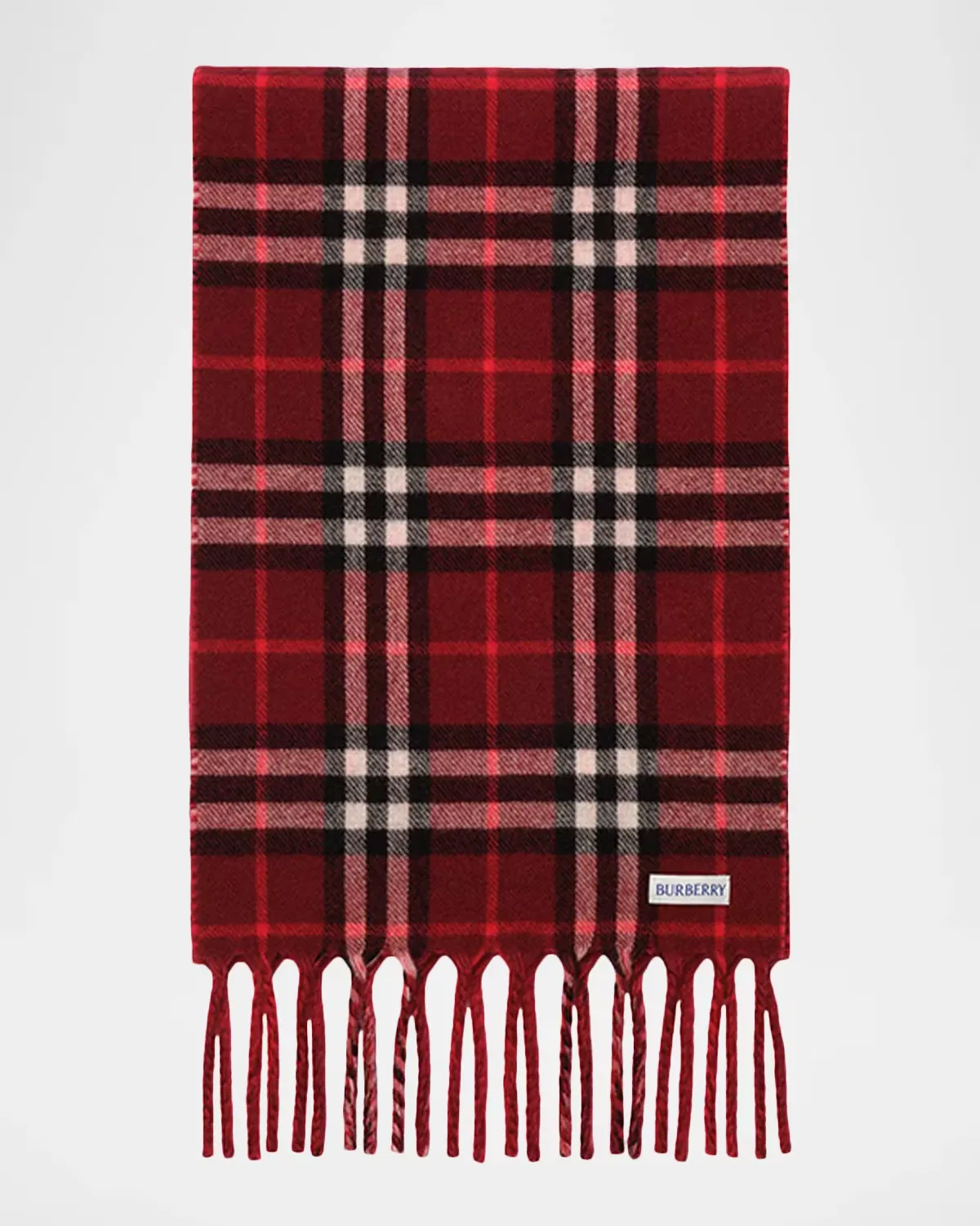 Reversible Knight Stamp Cashmere Scarf by Burberry