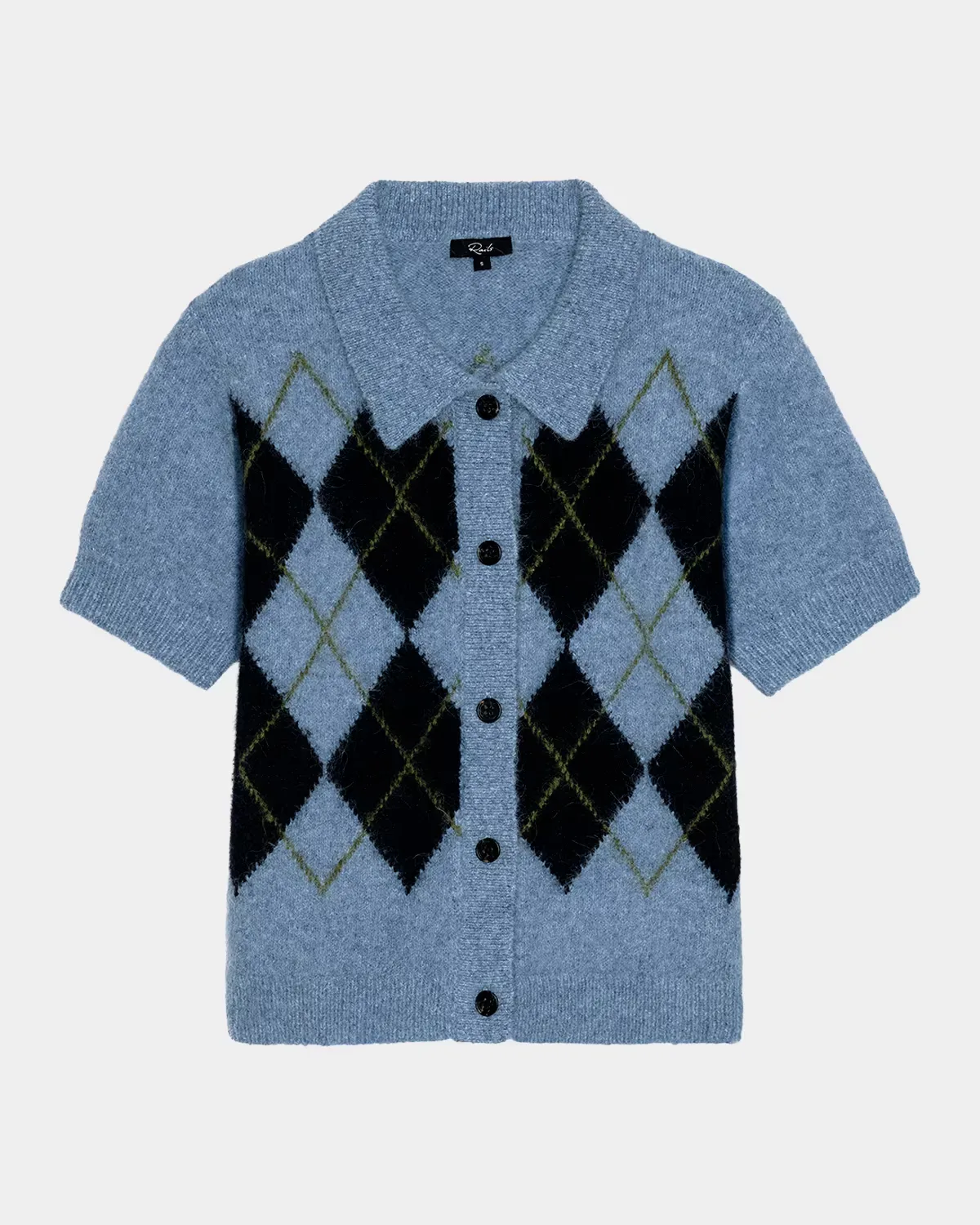 Kelly Argyle Polo Cardigan by Rails